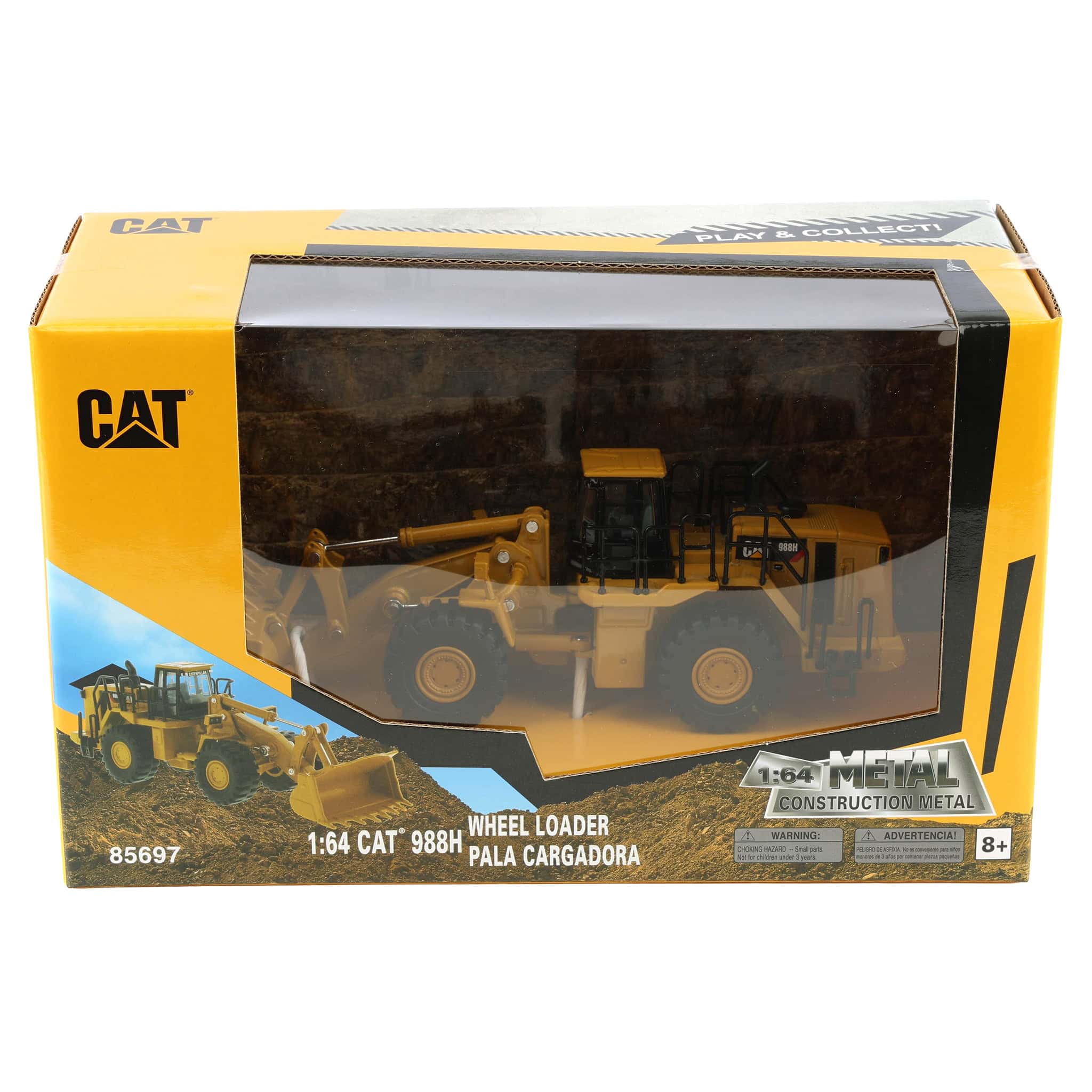 1/64 Caterpillar 988H Wheel Loader, Diecast Masters Play & Collect - Image 7