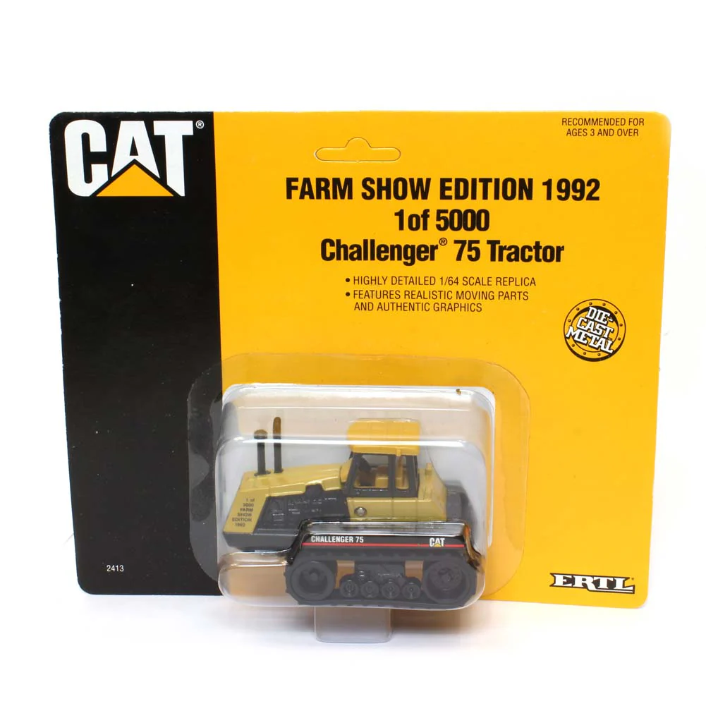 1/64 CAT Challenger 75 Tractor with Tracks 1992 Farm Show - 1 of 5000 by ERTL