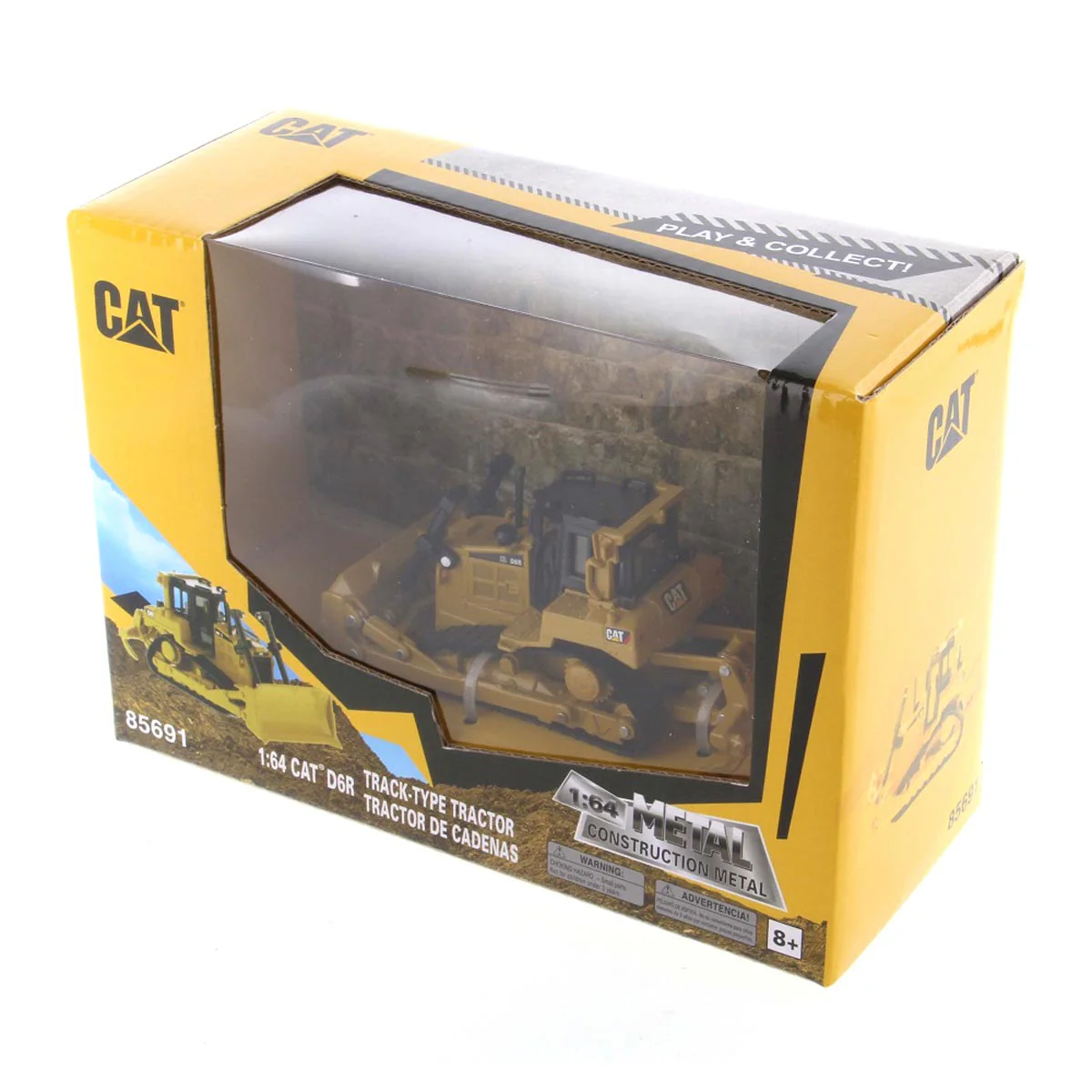 1/64 Caterpillar D6R Track-Type Tractor Dozer, Diecast Masters Play & Collect - Image 7