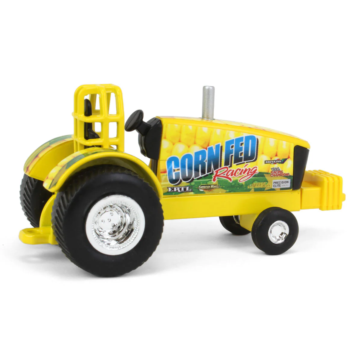 1/64 Corn Fed Racing Yellow Pulling Tractor, ERTL Collect N Play - Image 3