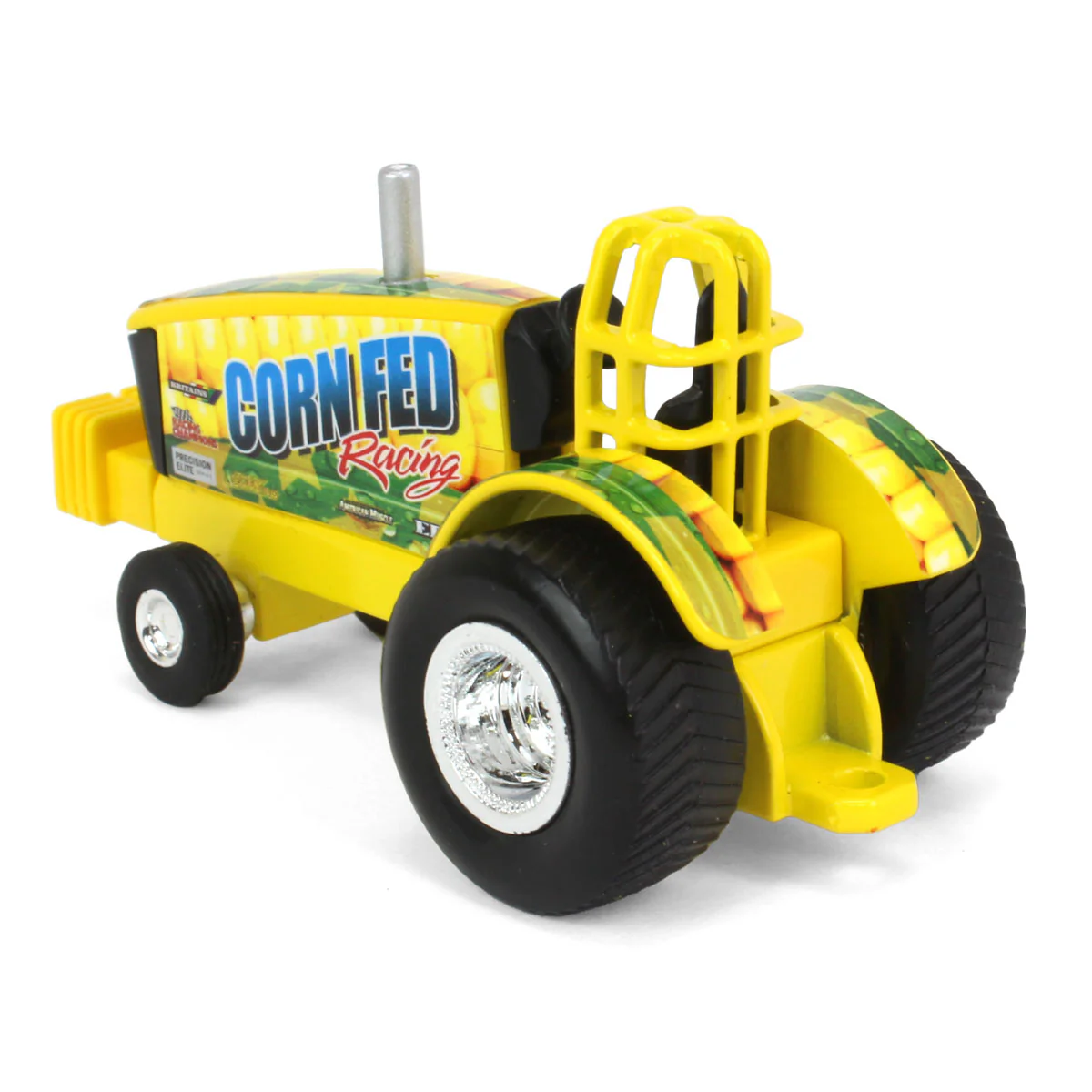 1/64 Corn Fed Racing Yellow Pulling Tractor, ERTL Collect N Play - Image 4