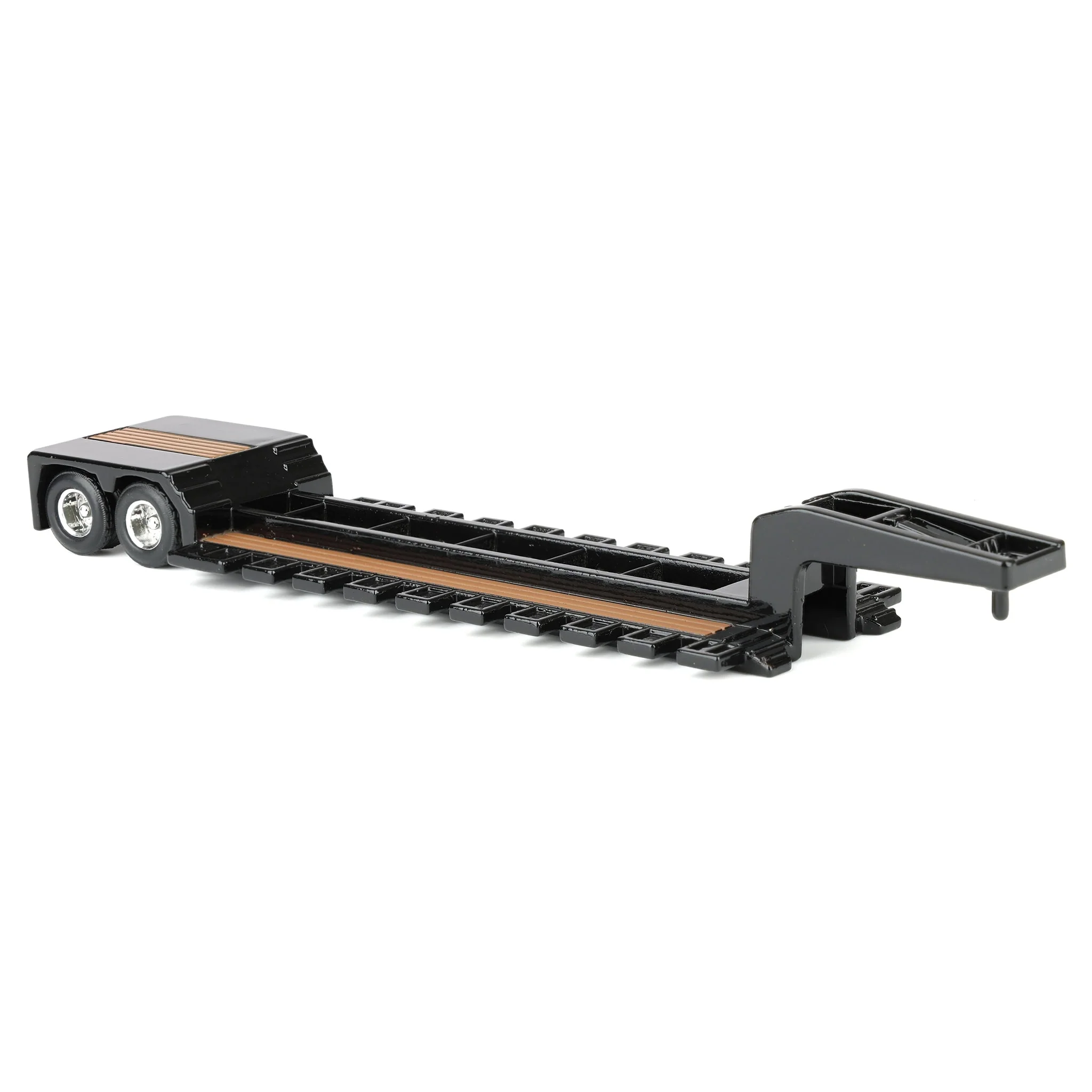 LOOSE ~ 1/64 Diecast Metal Lowboy Trailer with Outriggers - Image 2