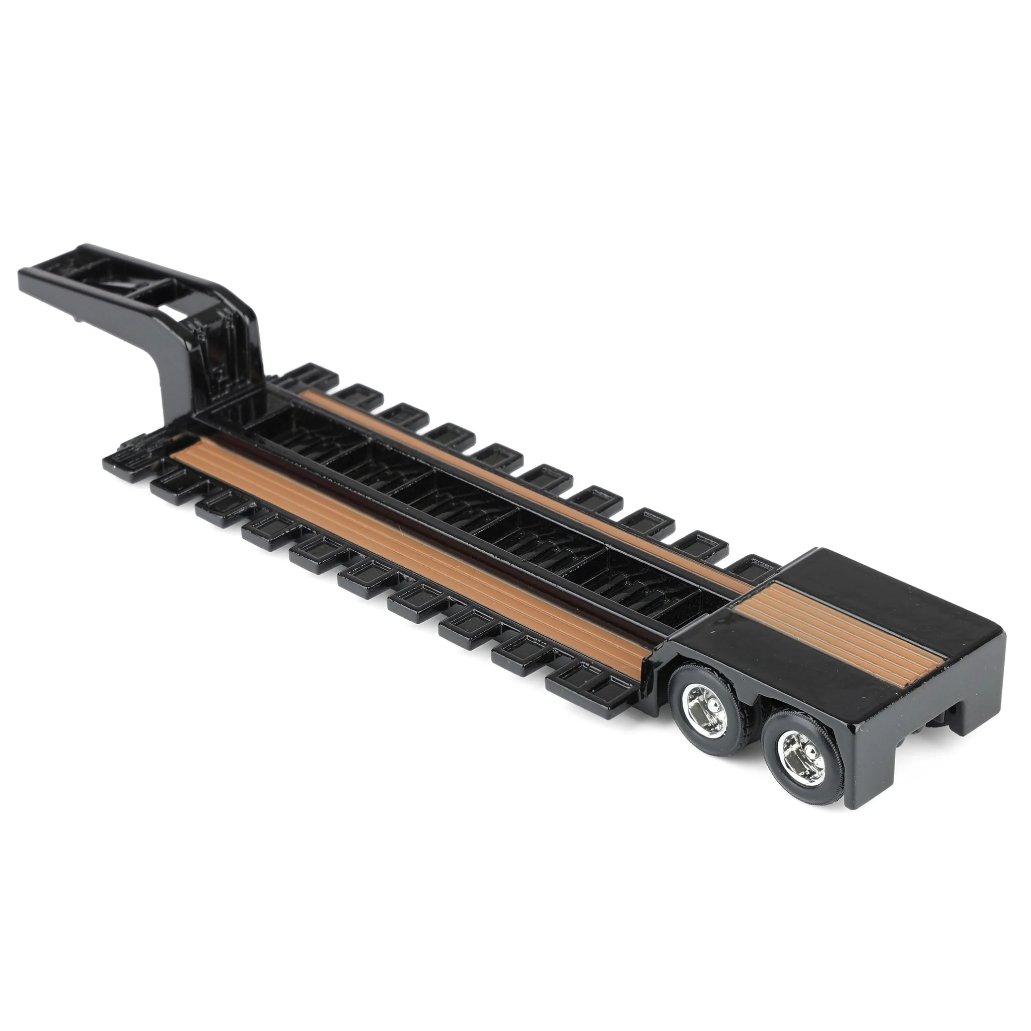 LOOSE ~ 1/64 Diecast Metal Lowboy Trailer with Outriggers - Image 4