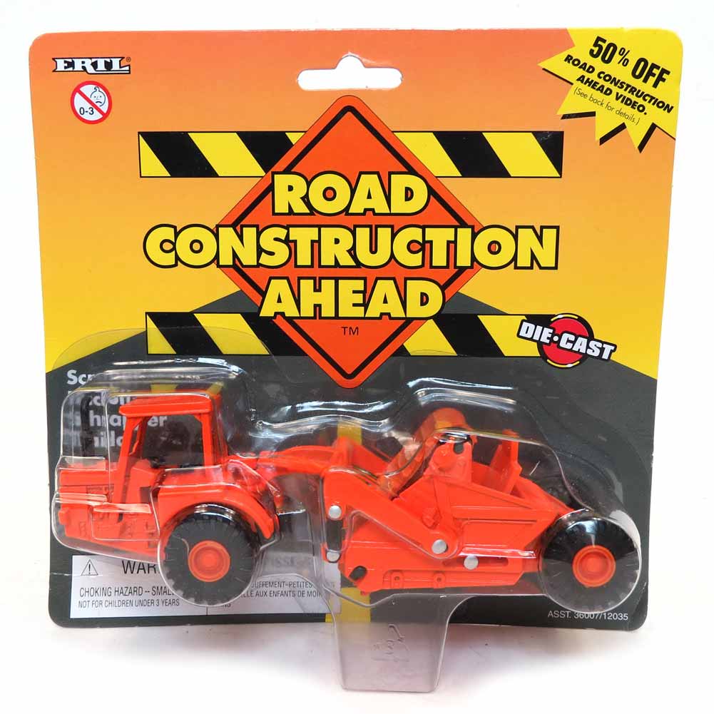 1/64 DOT Orange Die-cast Pan Scraper by ERTL