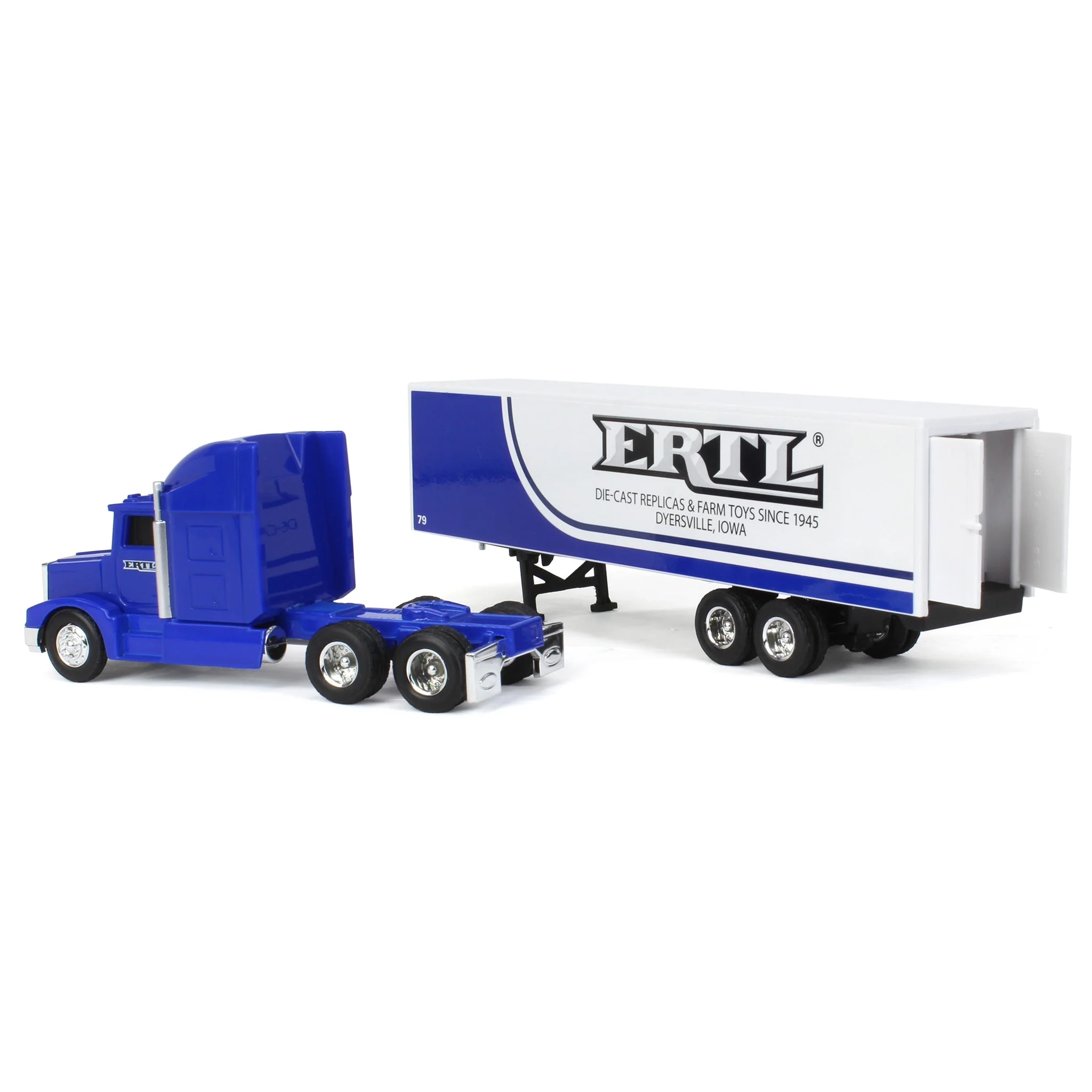 1/64 ERTL 79 Semi Truck with Box Trailer, 79 Years of ERTL, 1st in Series - Image 4