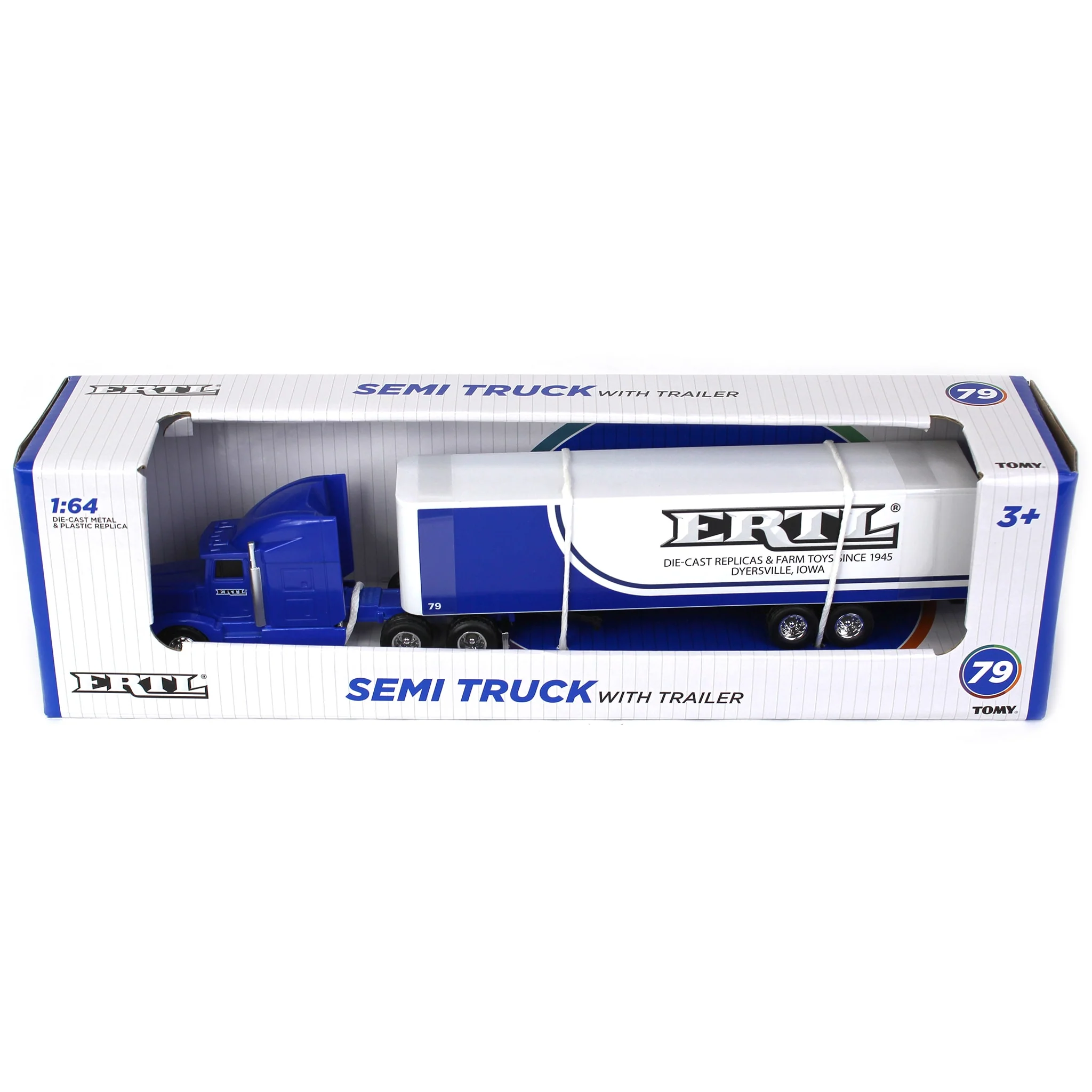 1/64 ERTL 79 Semi Truck with Box Trailer, 79 Years of ERTL, 1st in Series - Image 5