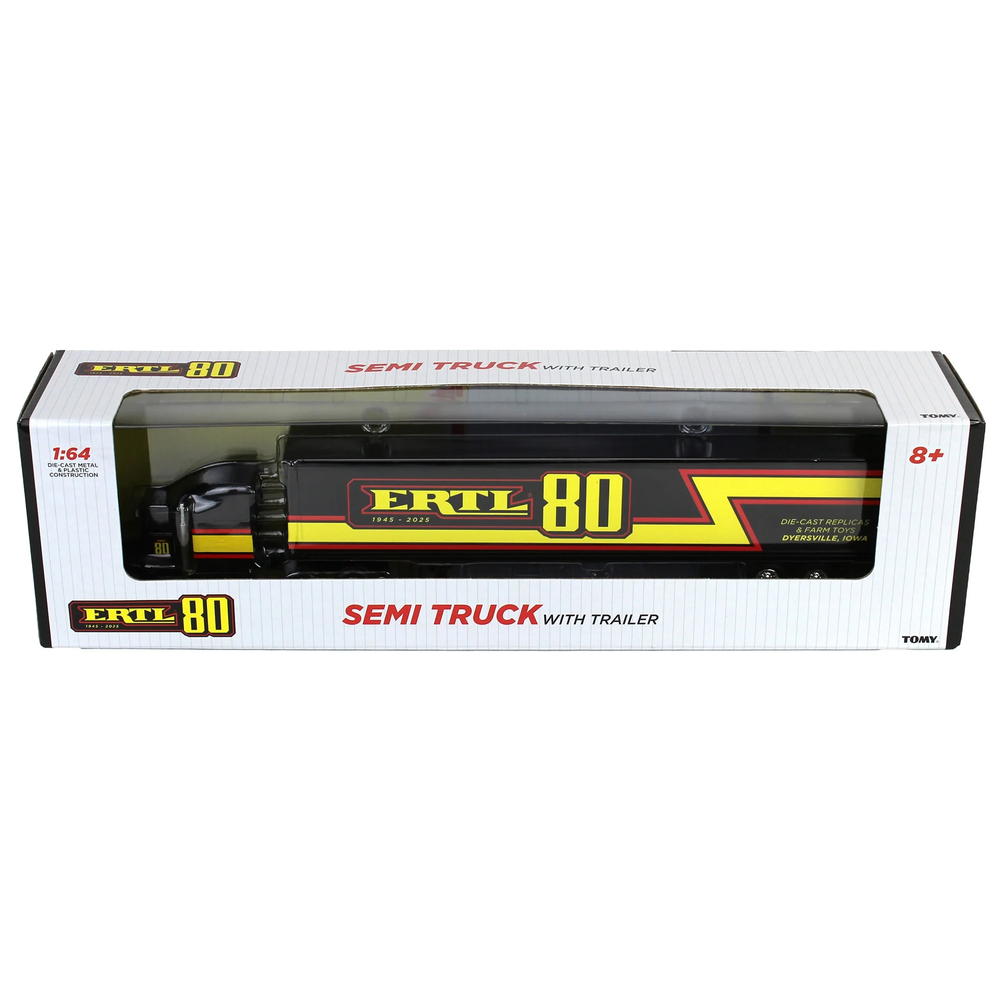 1/64 ERTL 80 Semi Truck with Box Trailer, 80 Years of ERTL, 2nd in Series - Image 6