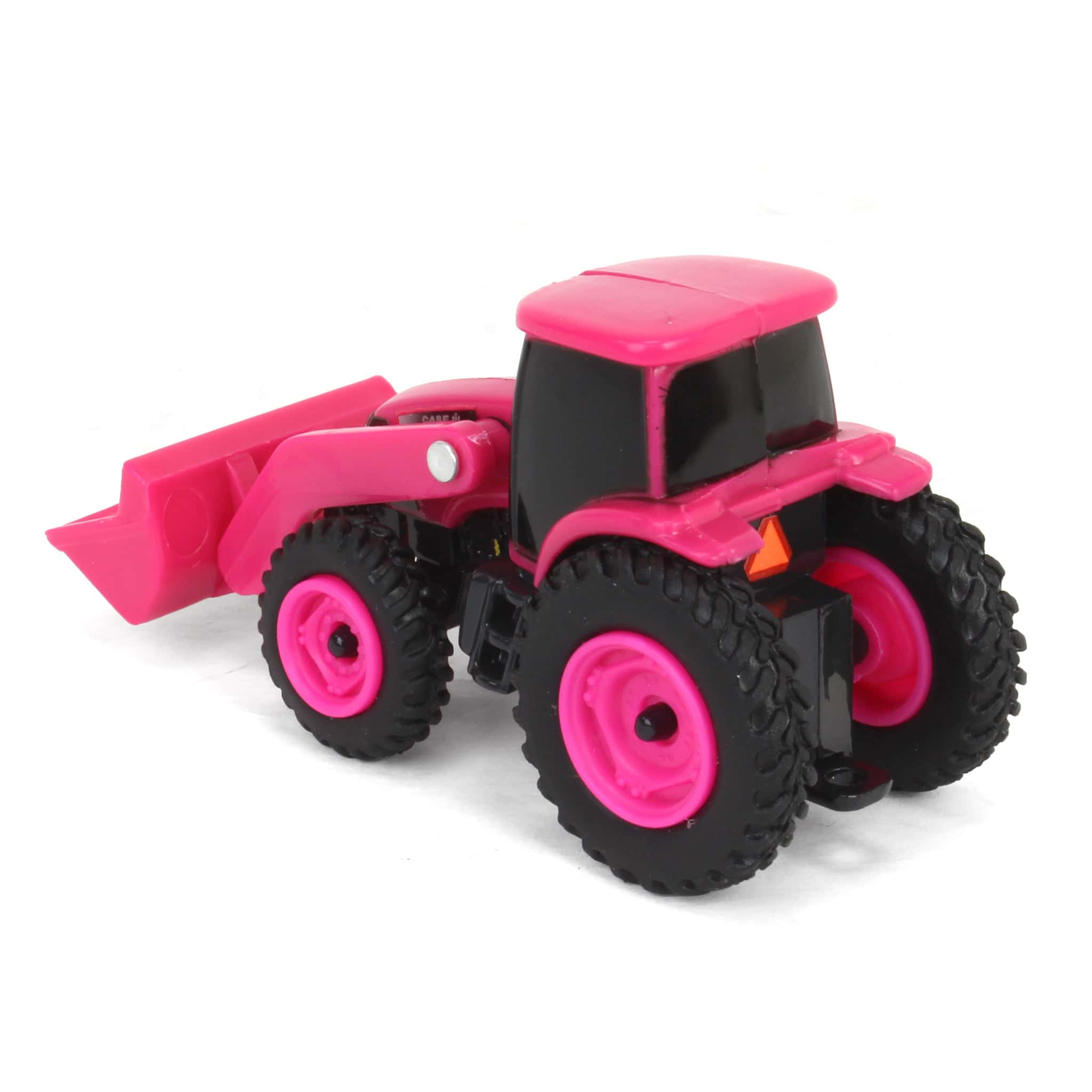1/64 ERTL Collect N Play Case IH Pink Tractor with Loader - Image 4