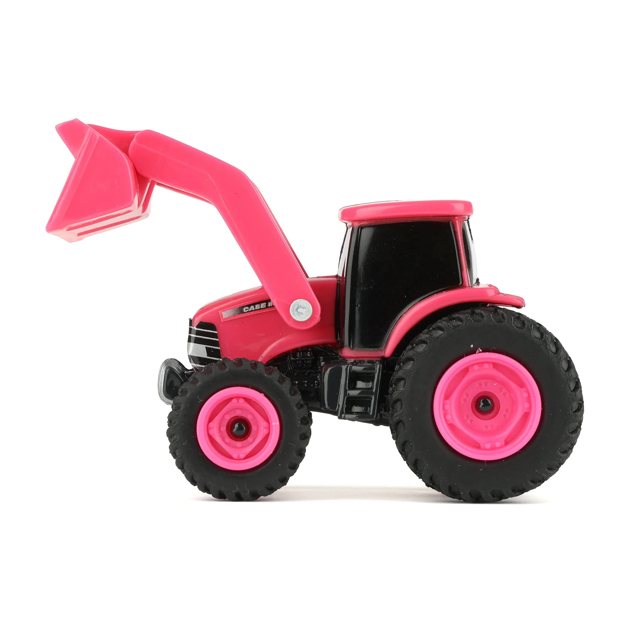 1/64 ERTL Collect N Play Case IH Pink Tractor with Loader - Image 5