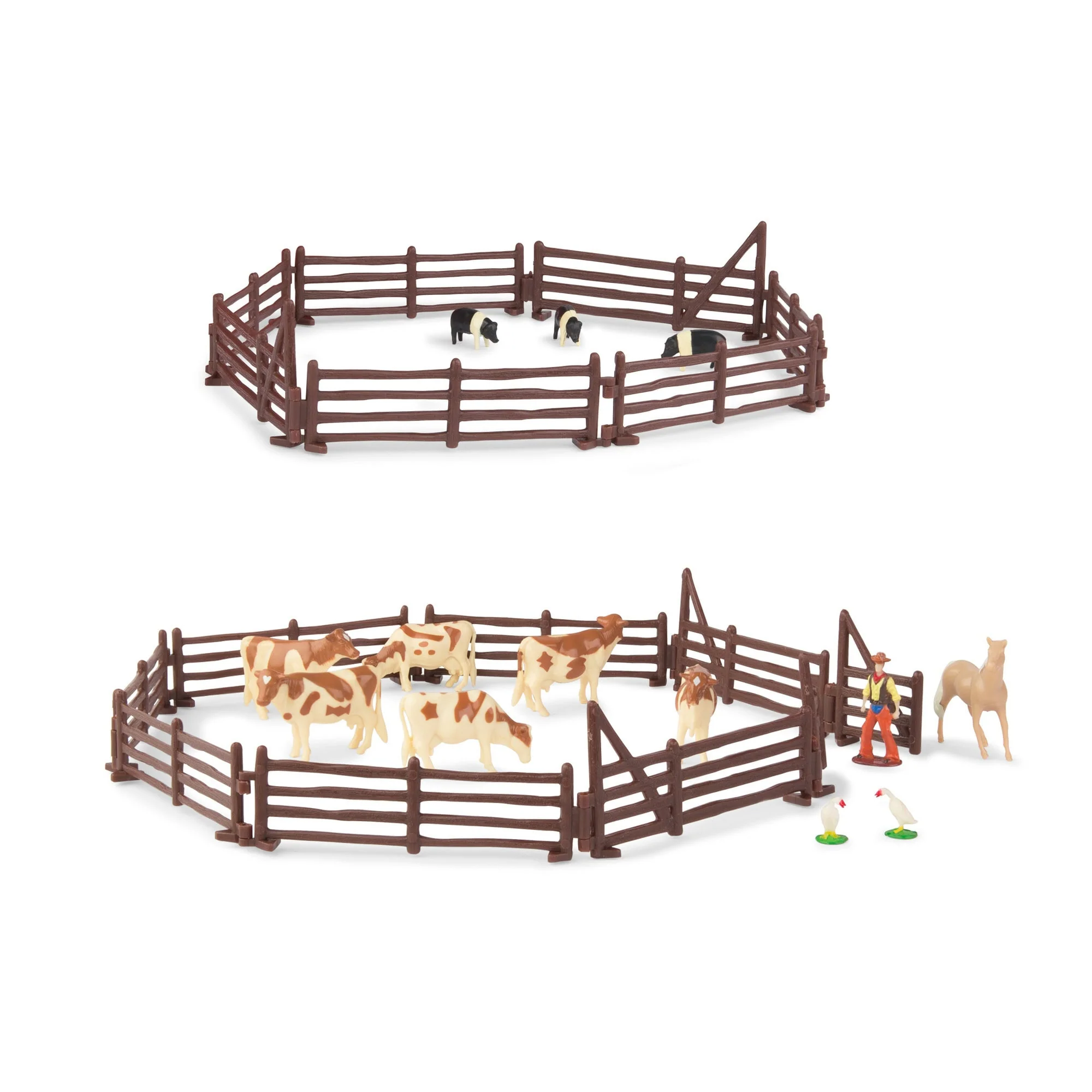 1/64 ERTL Farm Country Round Gable Barn Set, 73 Pieces - Image 5