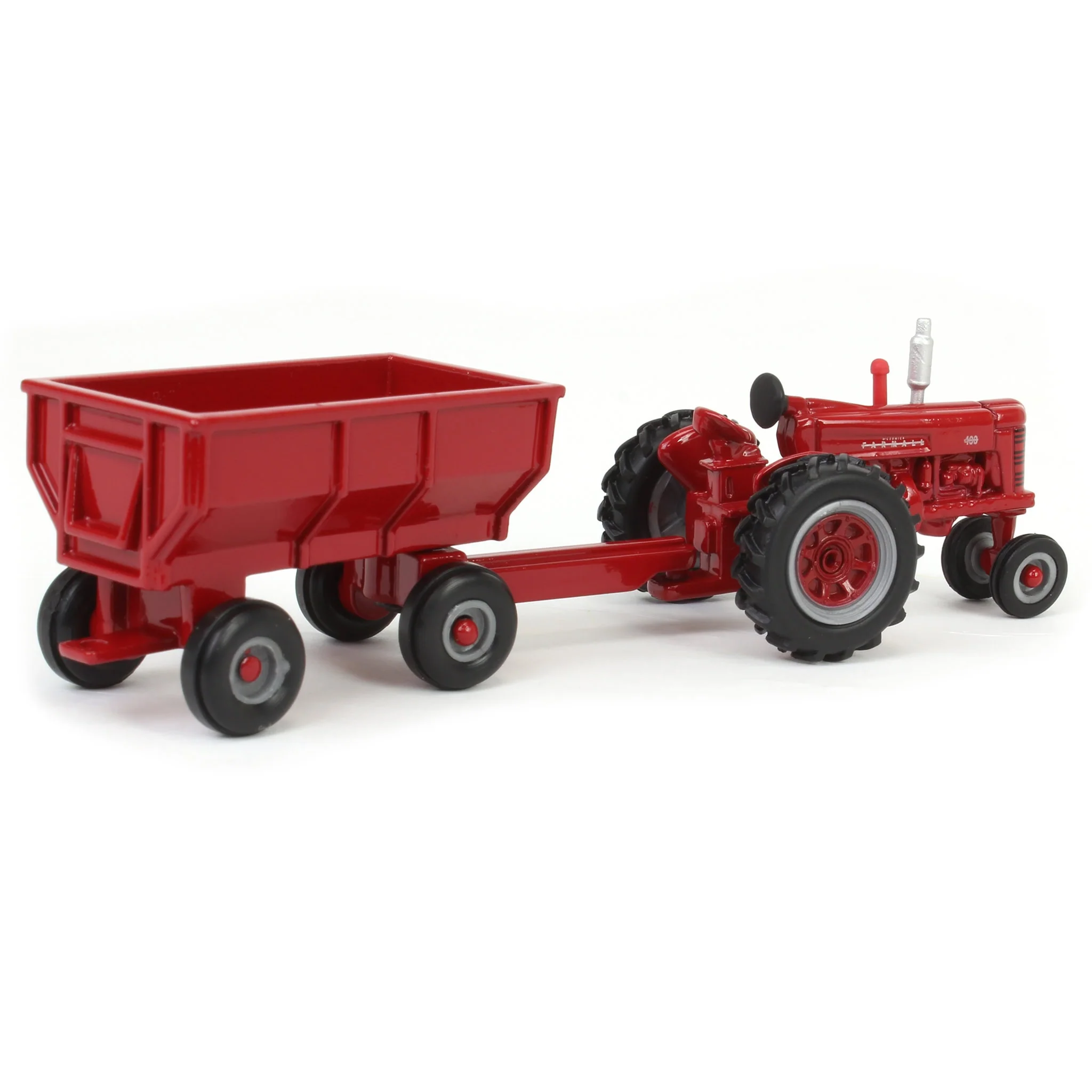 1/64 IH Farmall 400 Tractor with Narrow Front & Flarebox Wagon by ERTL - Image 3