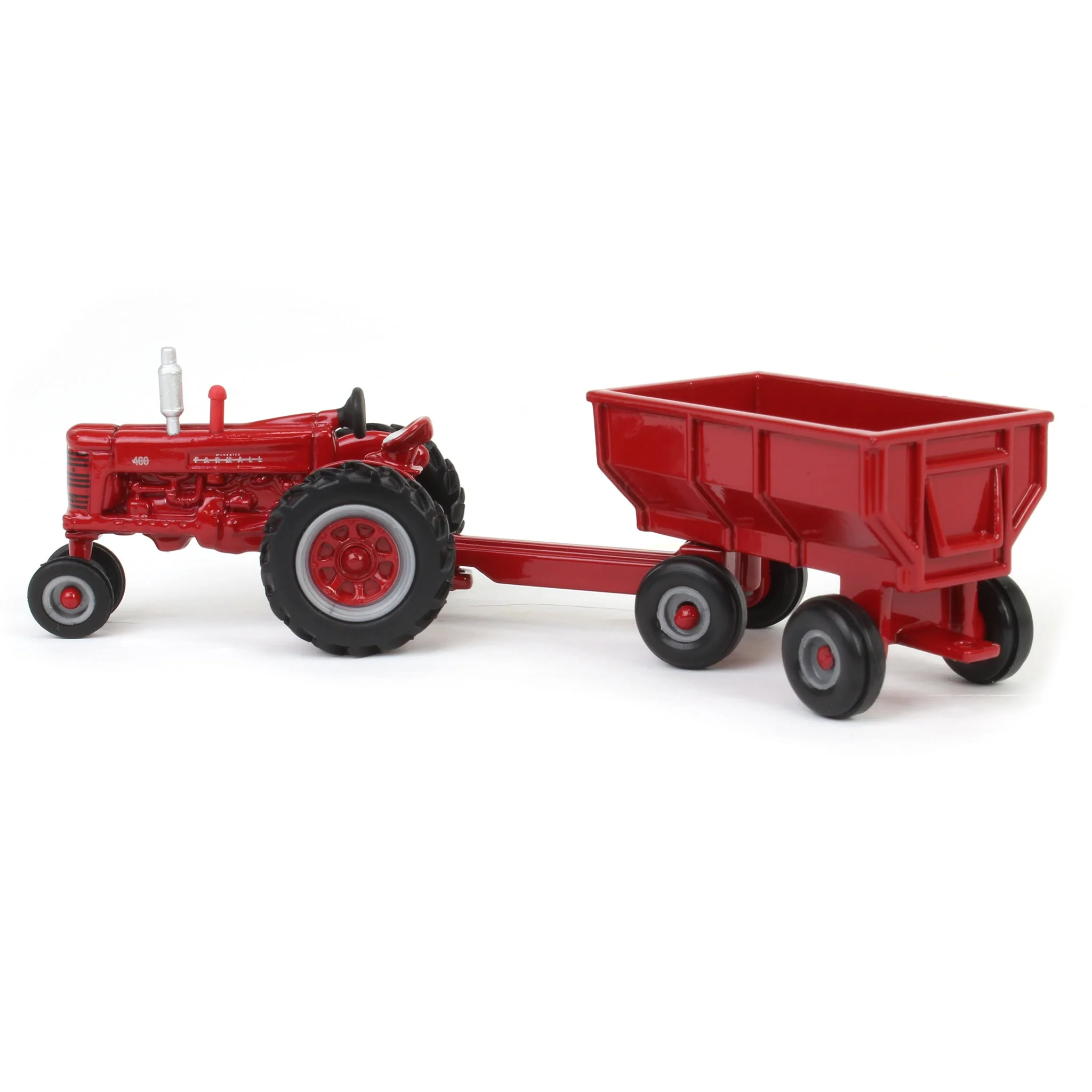1/64 IH Farmall 400 Tractor with Narrow Front & Flarebox Wagon by ERTL - Image 4