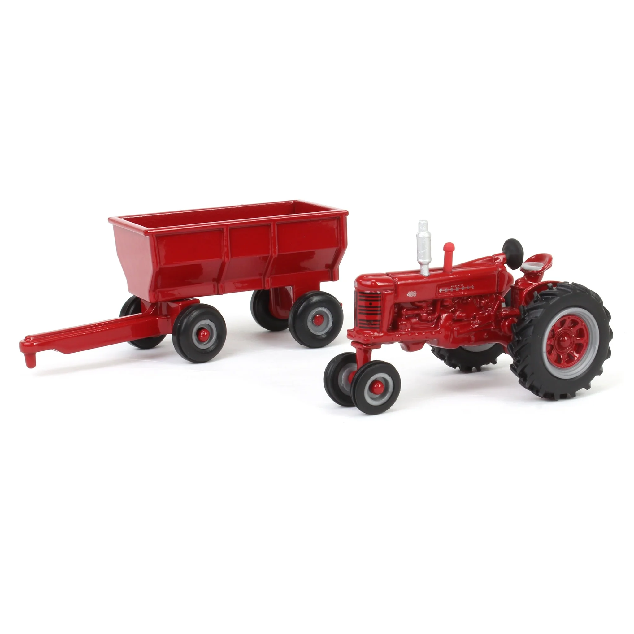 1/64 IH Farmall 400 Tractor with Narrow Front & Flarebox Wagon by ERTL - Image 5