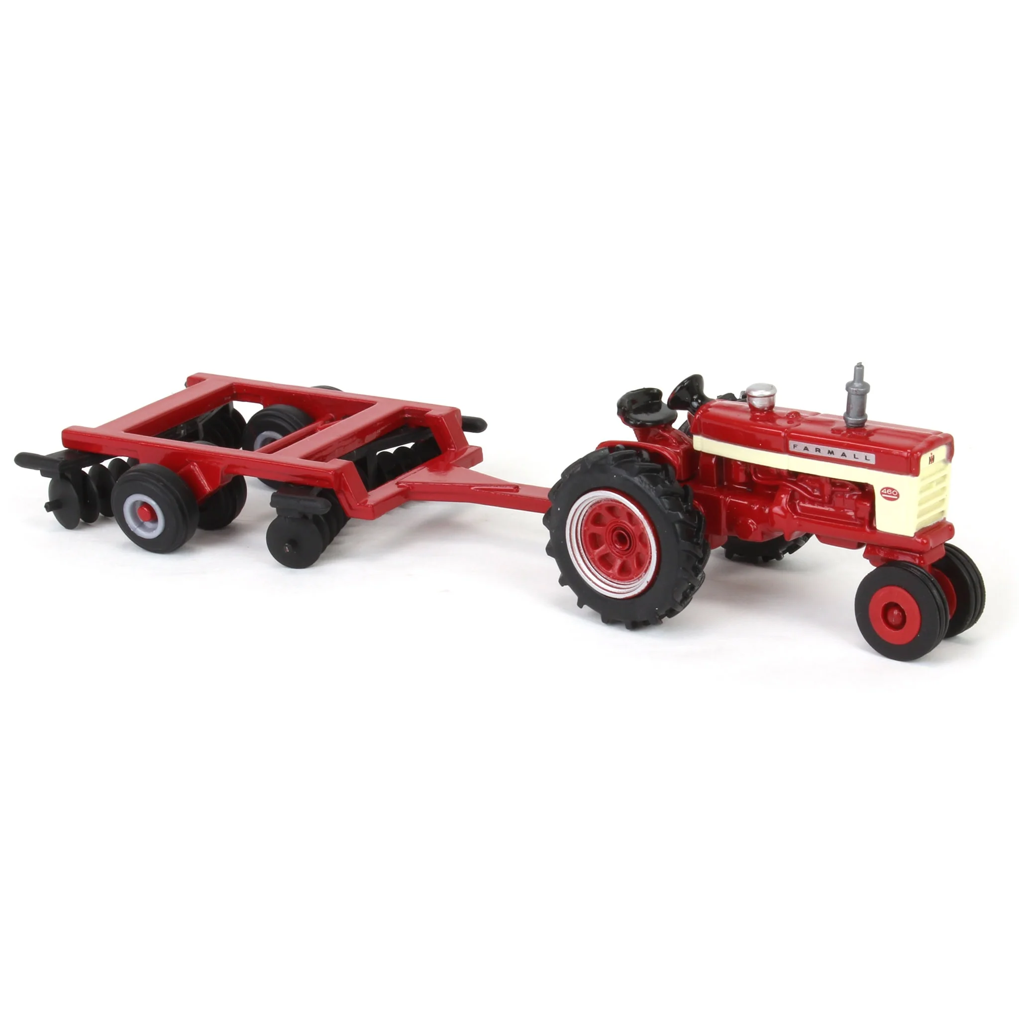 1/64 IH Farmall 460 Tractor with Narrow Front & Disk by ERTL - Image 2