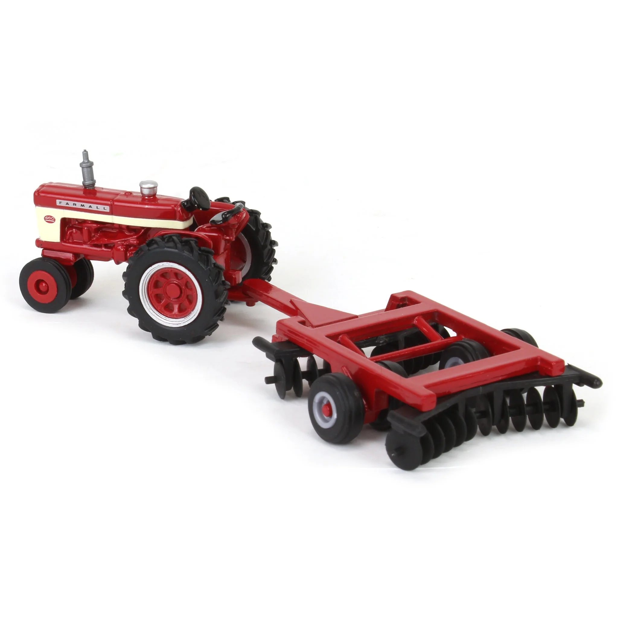1/64 IH Farmall 460 Tractor with Narrow Front & Disk by ERTL - Image 4