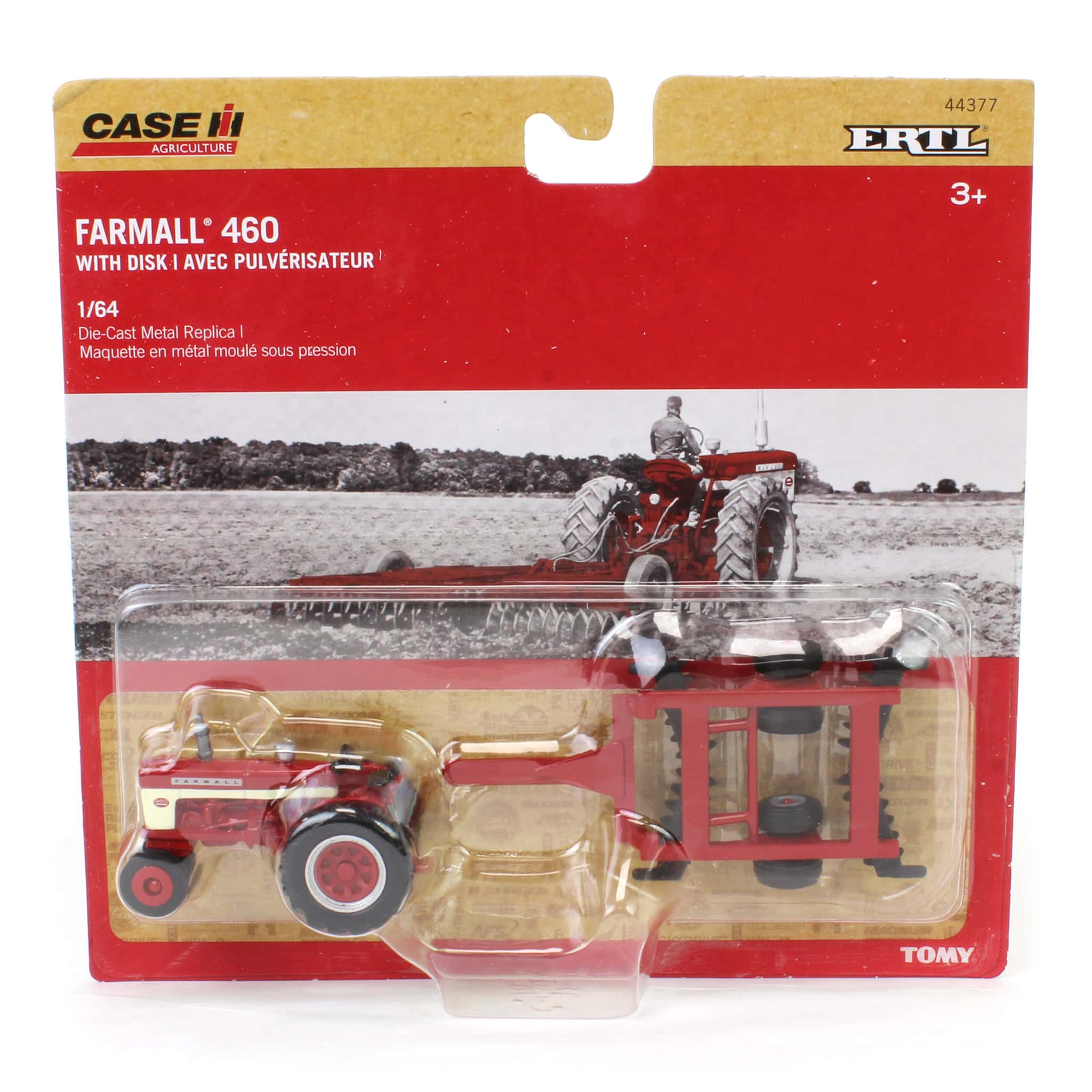 1/64 IH Farmall 460 Tractor with Narrow Front & Disk by ERTL - Image 6