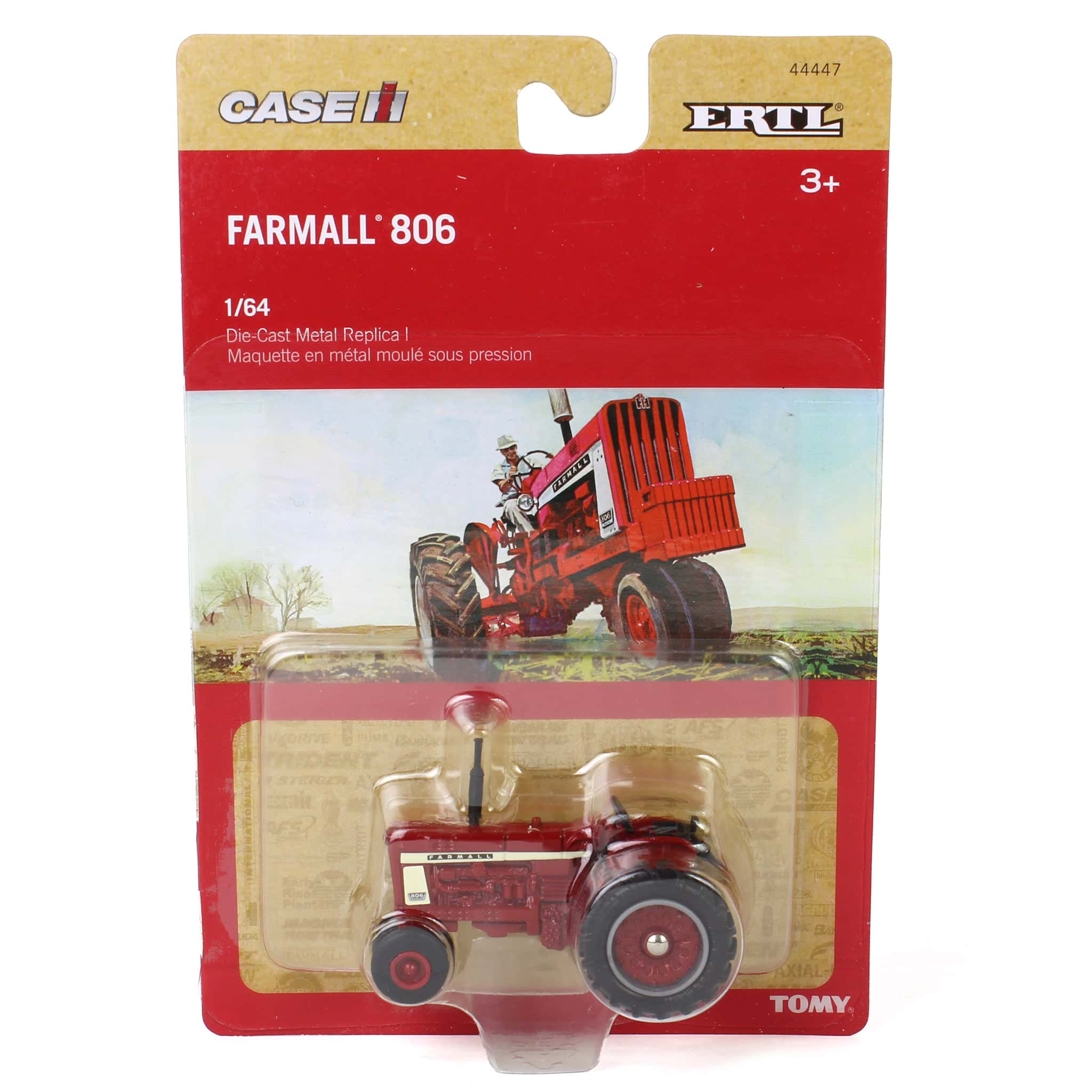 1/64 IH Farmall 806 Tractor with Clamshell Fenders, ERTL Replica Play - Image 5
