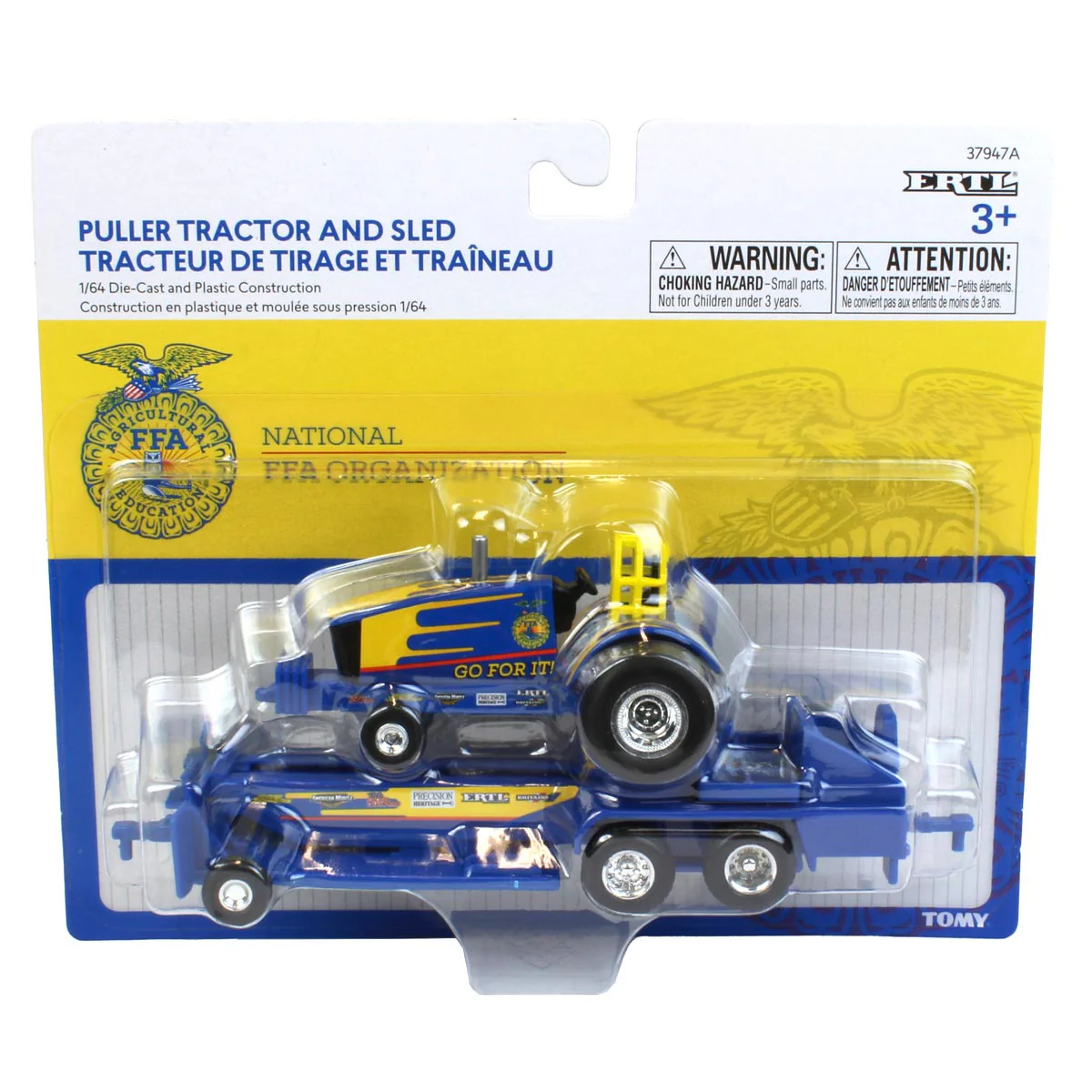 1/64 FFA "Go For It!" Pulling Tractor & Sled - Image 5