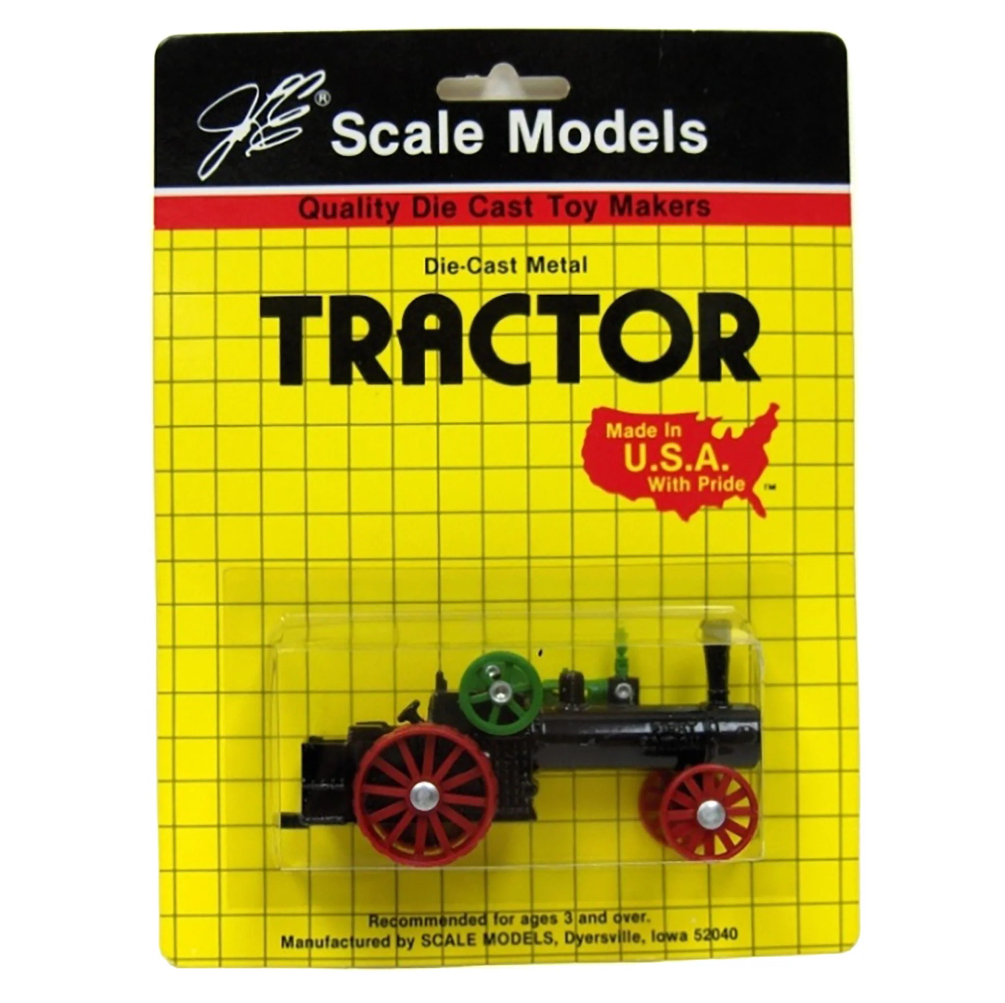 1/64 Case Steam Tractor without Canopy, Made in the USA by Scale Models, First Edition
