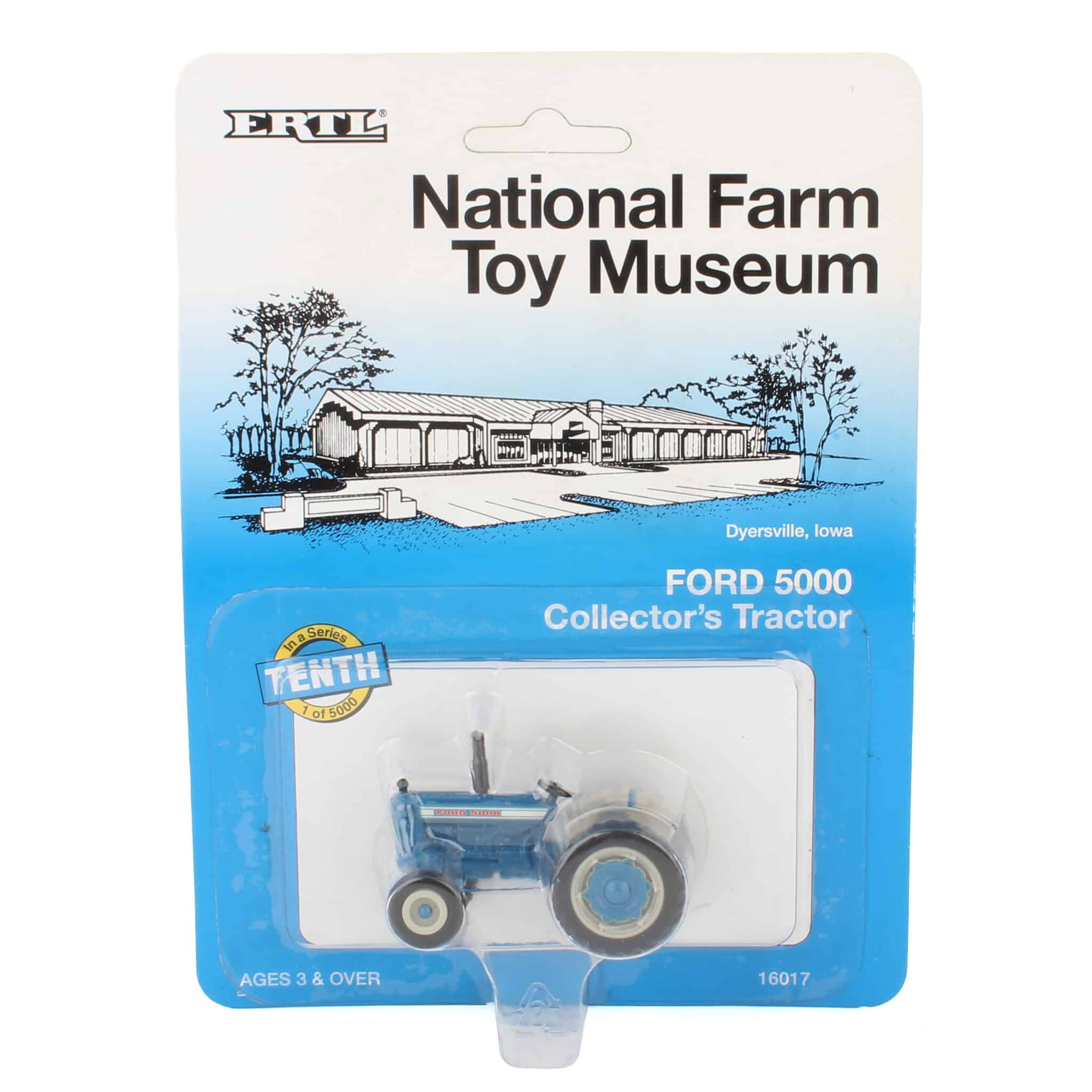 1/64 Ford 5000 Collector's Tractor by ERTL, National Farm Toy Museum, #10 in Series