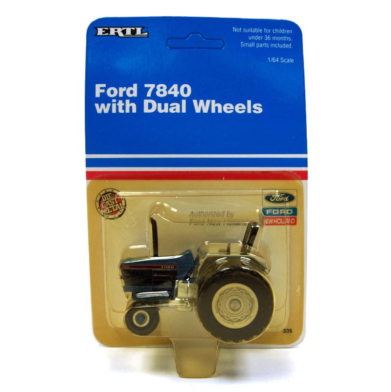 1/64 Ford 7840 Tractor with Duals & ROPS by ERTL