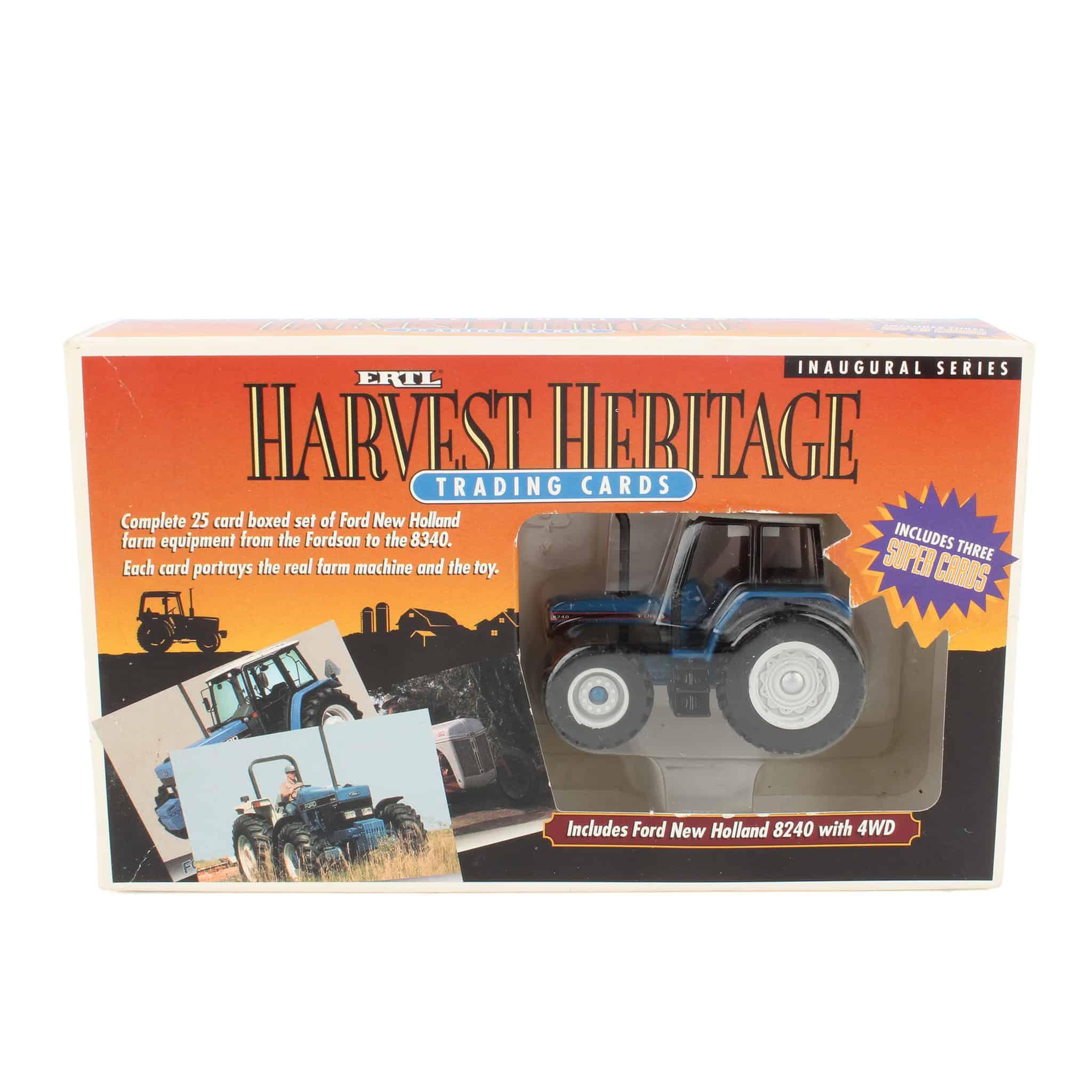 1/64 Ford 8240 Tractor with Trading Cards by ERTL