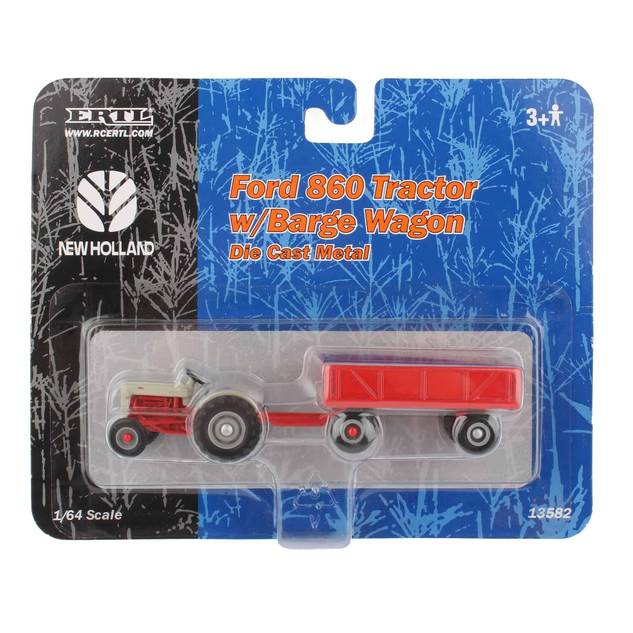 1/64 Ford 860 Tractor with Barge Wagon by ERTL