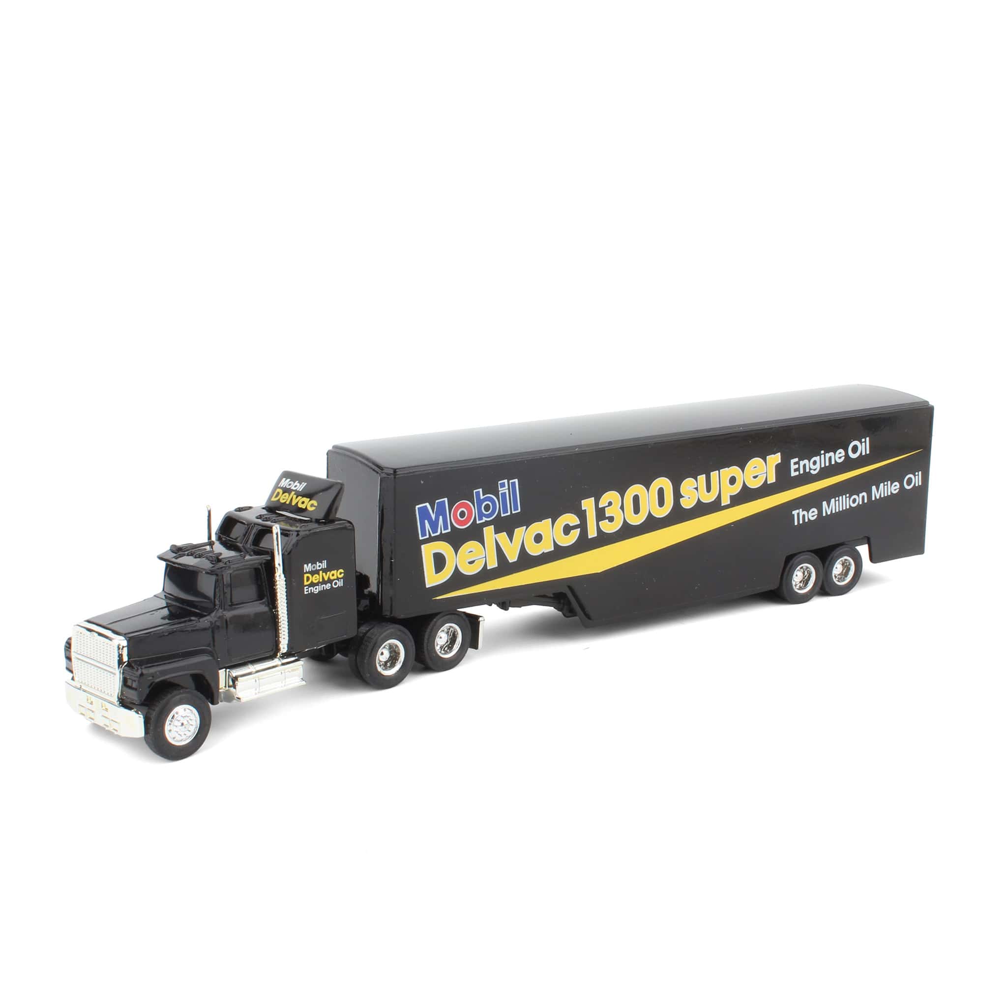 1/64 Ford LTL-9000 with Sleeper Cab & Trailer, Mobil Delvac Engine Oil by ERTL - Image 2