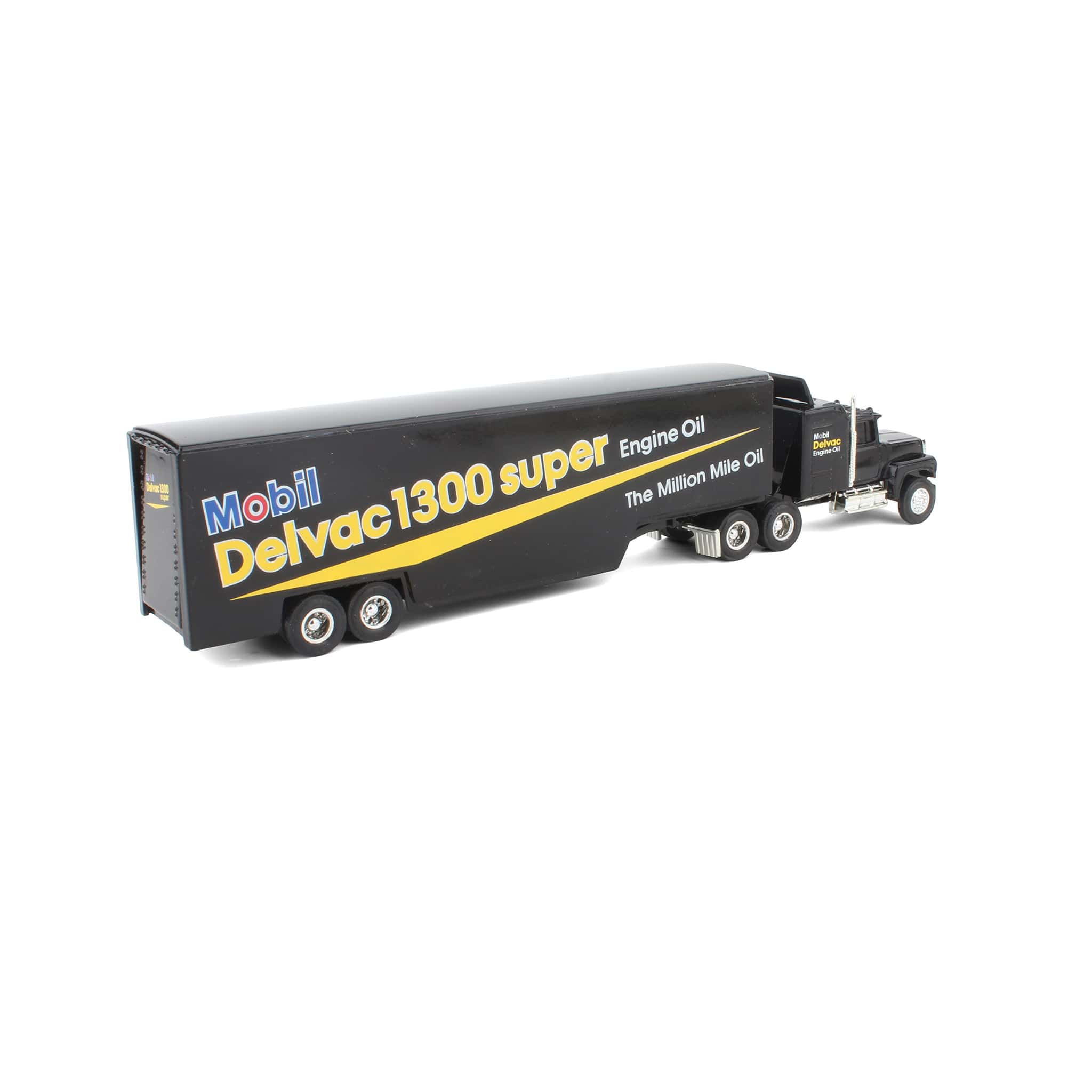 1/64 Ford LTL-9000 with Sleeper Cab & Trailer, Mobil Delvac Engine Oil by ERTL - Image 3