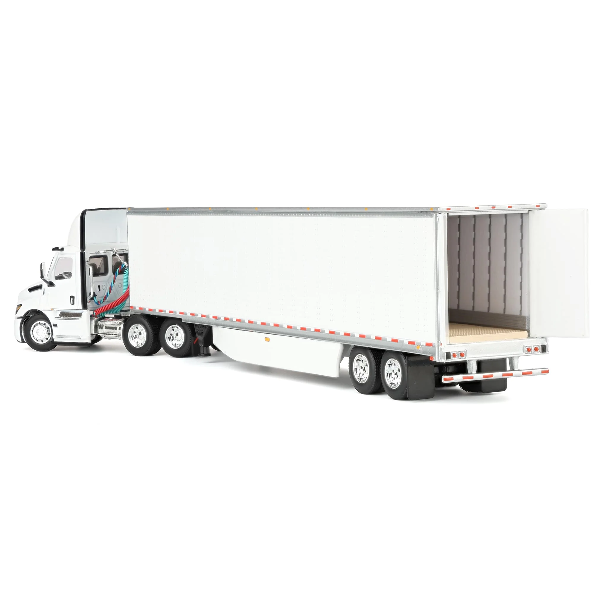 1/64 Freightliner Cascadia Fifth Generation Semi Truck with Day Cab, White, DCP by First Gear - Image 4