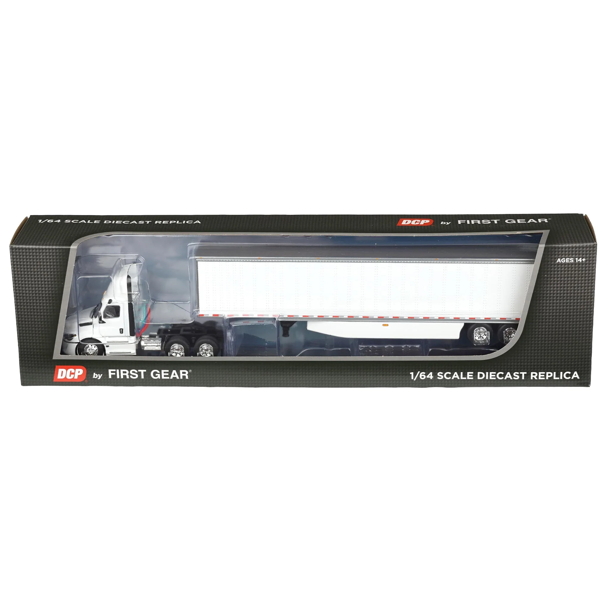 1/64 Freightliner Cascadia Fifth Generation Semi Truck with Day Cab, White, DCP by First Gear - Image 6