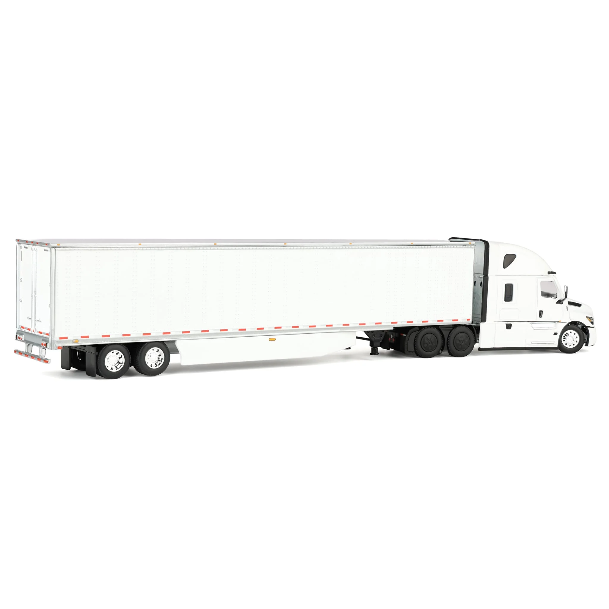 1/64 Freightliner Cascadia Fifth Generation Semi Truck with Raised Roof Sleeper, White, DCP by First Gear - Image 3