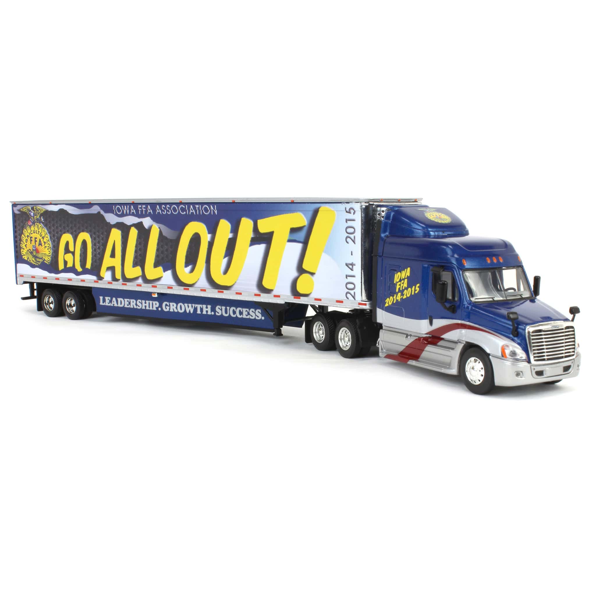 1/64 Freightliner Cascadia with Reefer Trailer, Iowa FFA by First Gear - Image 2