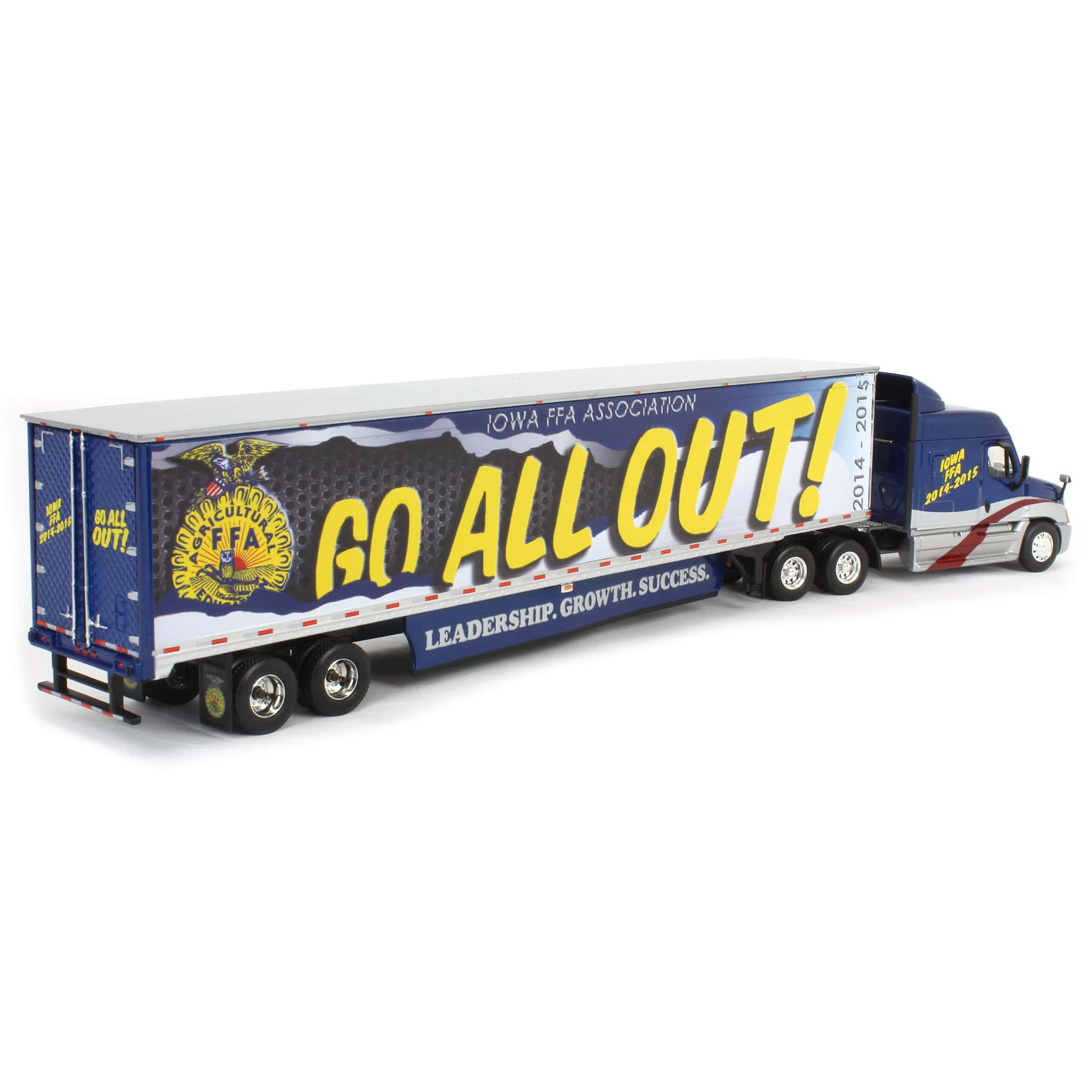 1/64 Freightliner Cascadia with Reefer Trailer, Iowa FFA by First Gear - Image 3