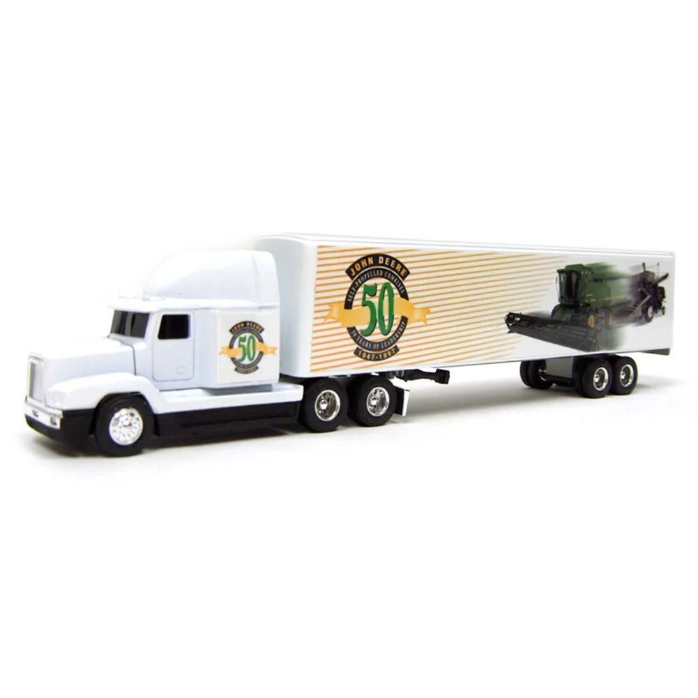 1/64 Freightliner 120 Conventional Semi with John Deere 50th Anniversary of Combines logos by ERTL