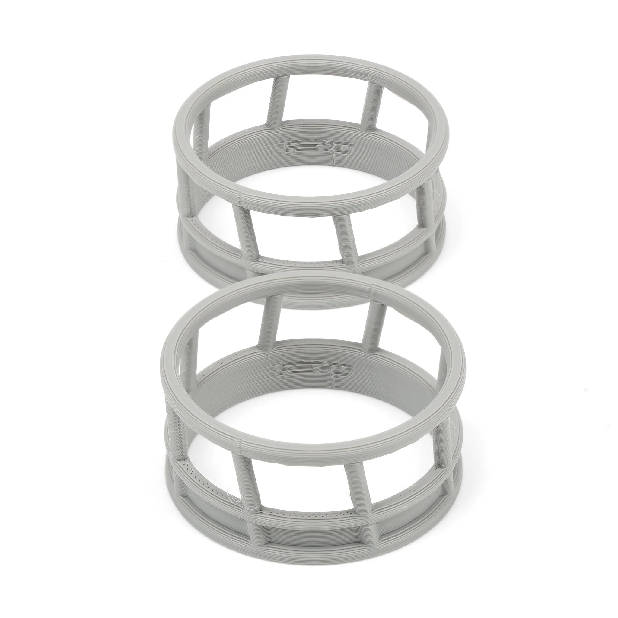 1/64 Gray Round Bale Hay Feeder 2-Pack by REVD Toys, 3D Printed - Image 2