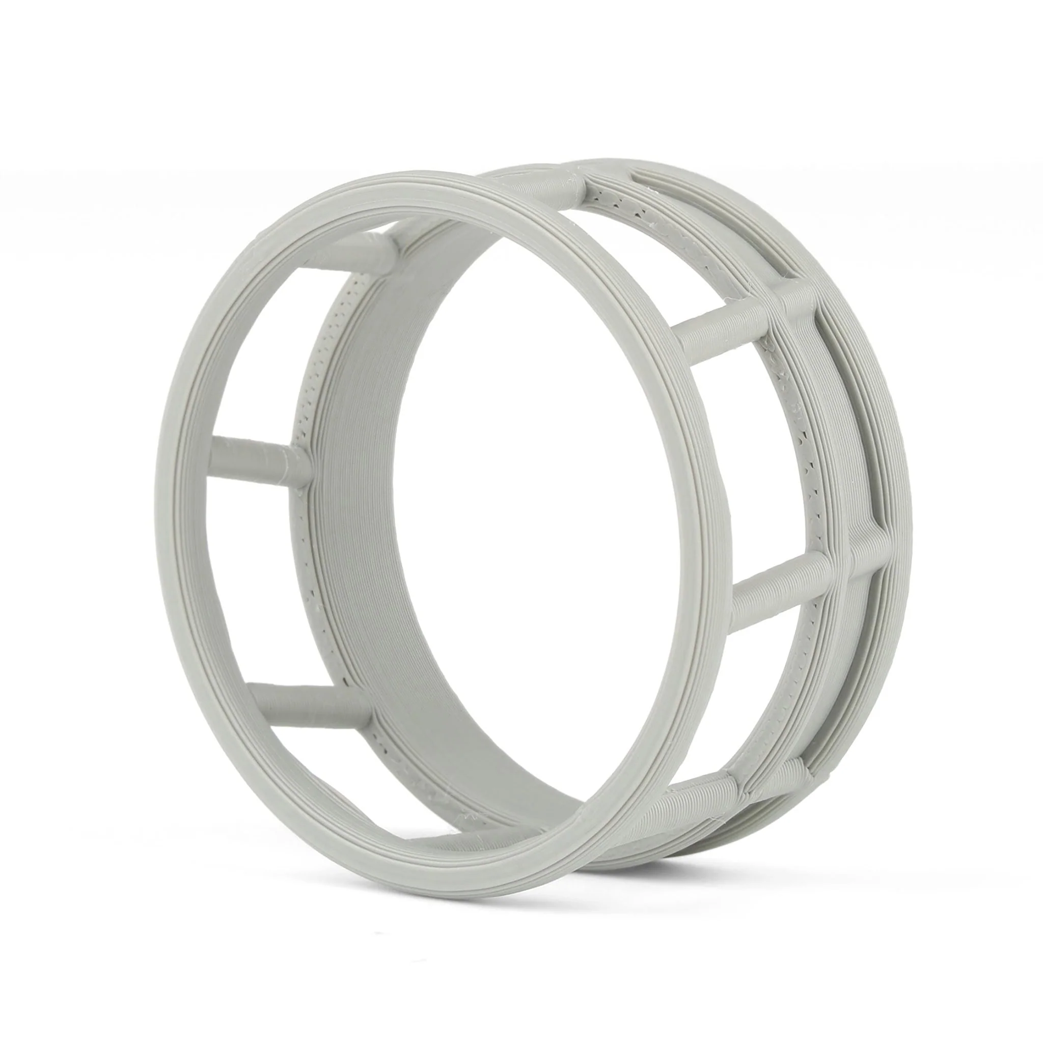 1/64 Gray Round Bale Hay Feeder by REVD Toys, 3D Printed - Image 2
