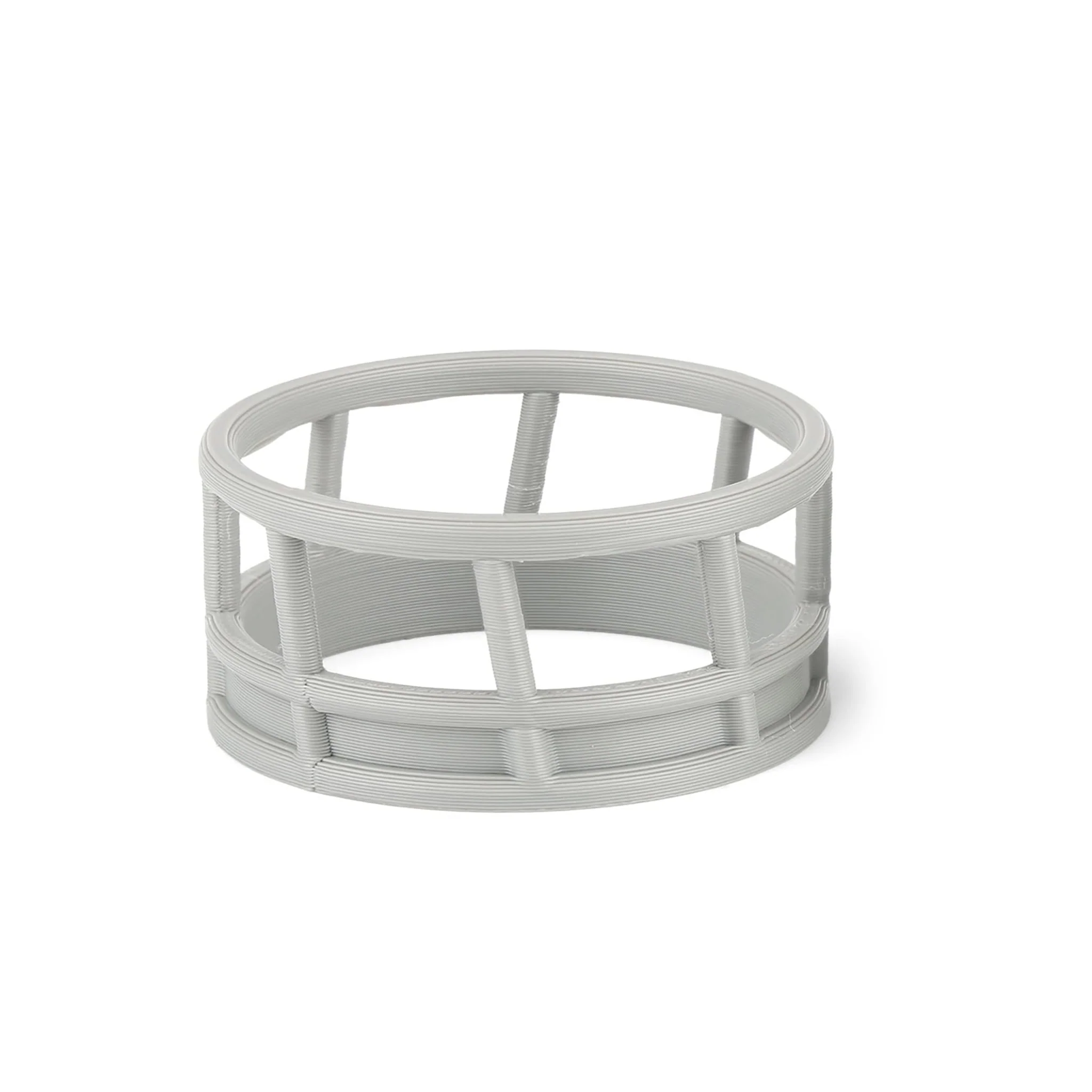 1/64 Gray Round Bale Hay Feeder by REVD Toys, 3D Printed - Image 3