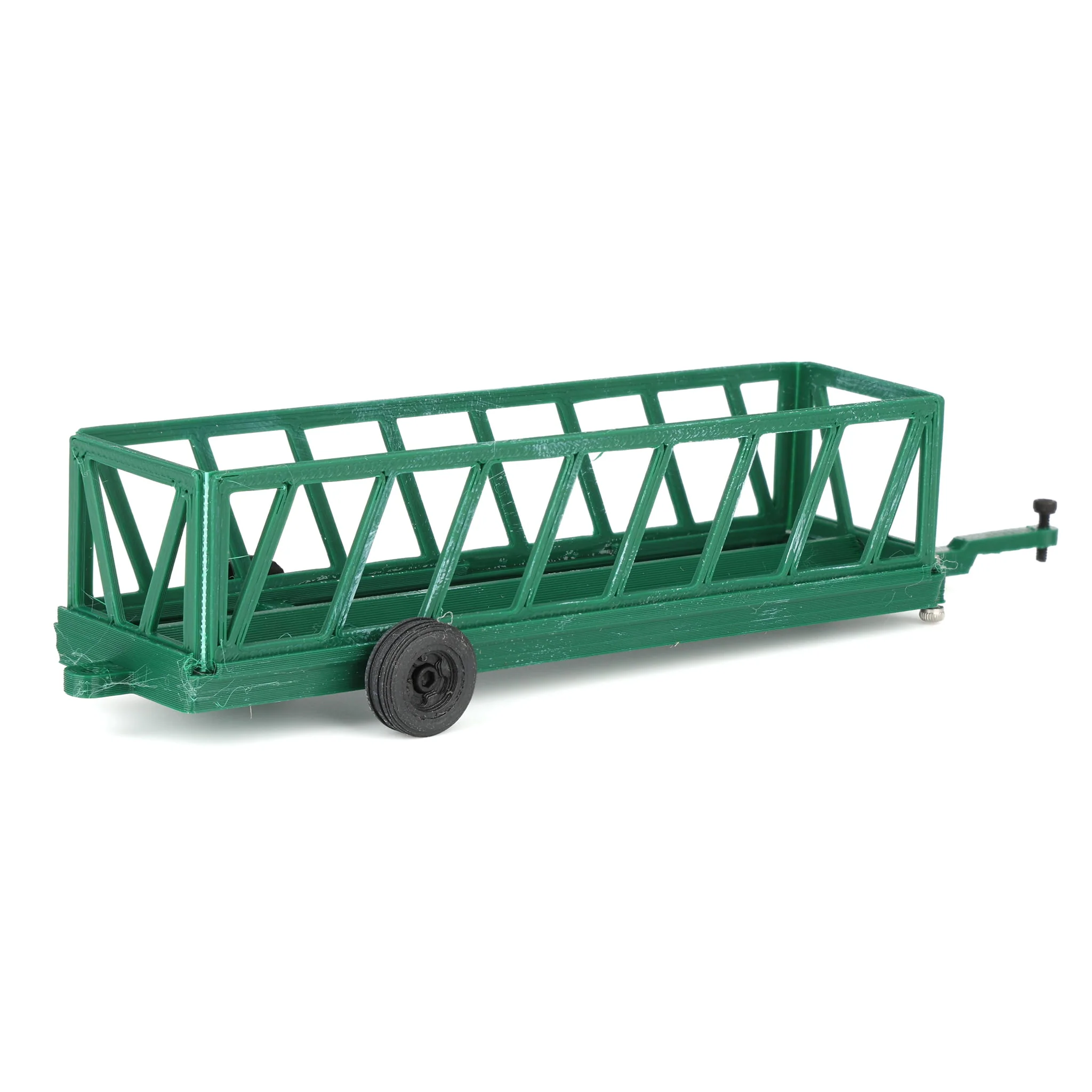 1/64 Green 20ft Portable Cattle Feeder, 3D Printed - Image 3