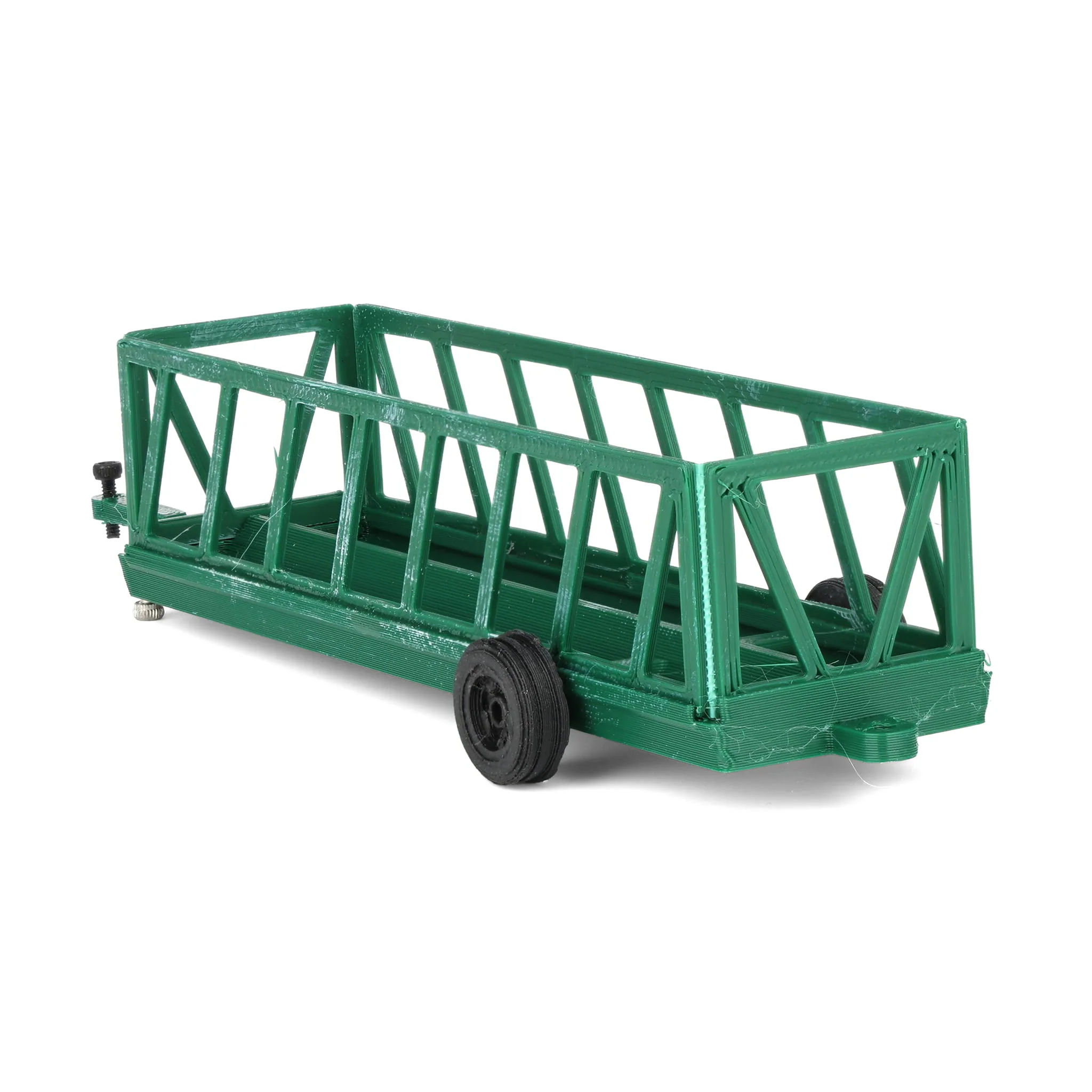 1/64 Green 20ft Portable Cattle Feeder, 3D Printed - Image 4