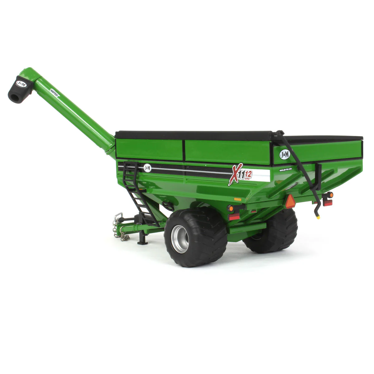 1/64 Green J&M 1112 X-Tended Reach Grain Cart with Singles - Image 4