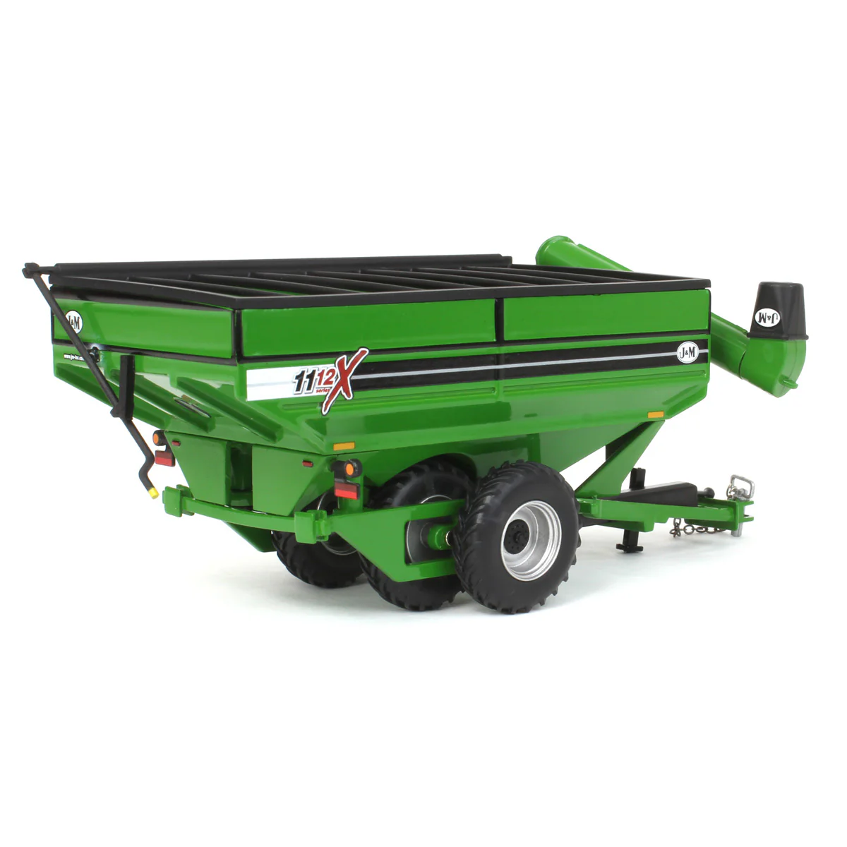 1/64 Green J&M 1112 X-Tended Reach Grain Cart with Tandem Walking Duals - Image 3
