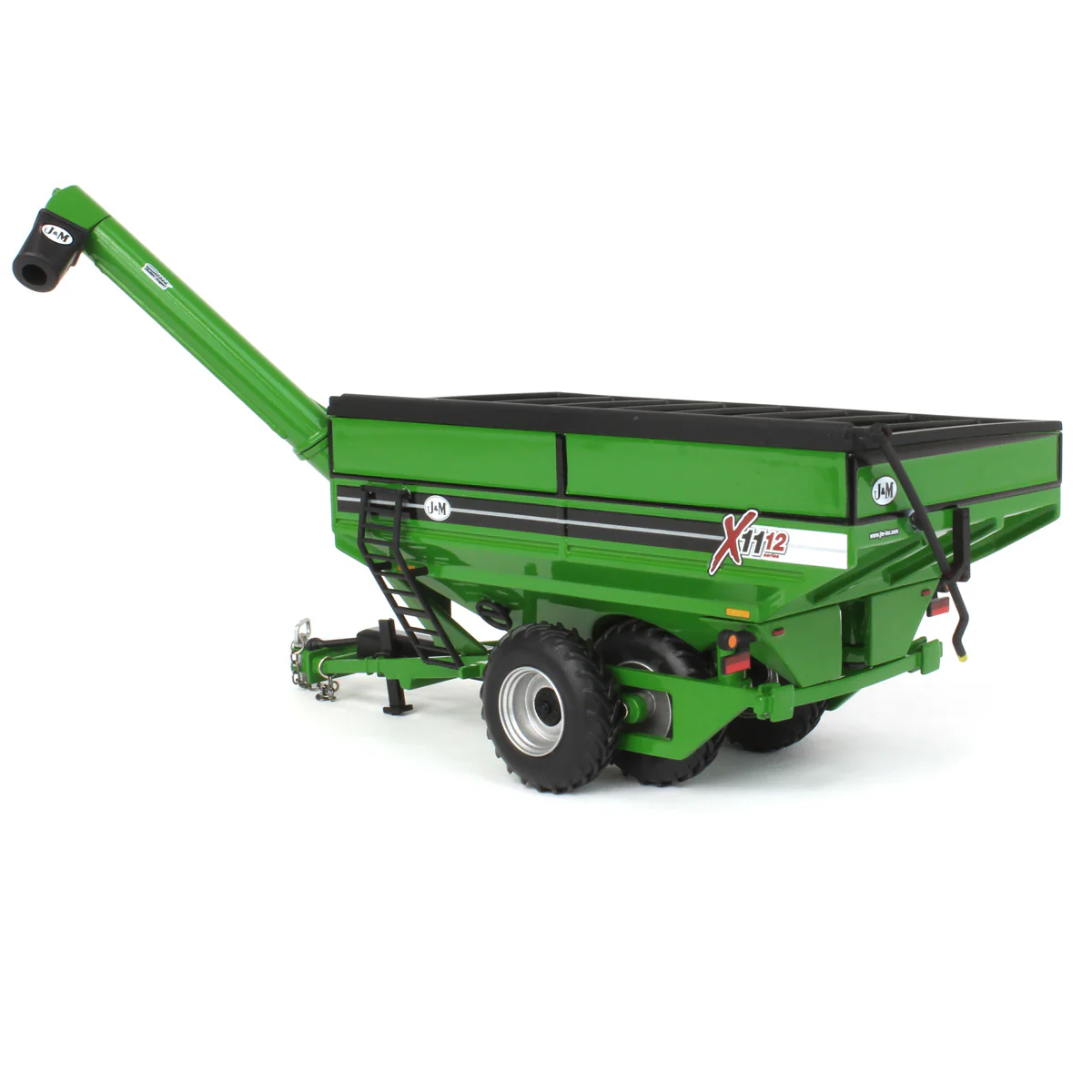 1/64 Green J&M 1112 X-Tended Reach Grain Cart with Tandem Walking Duals - Image 4