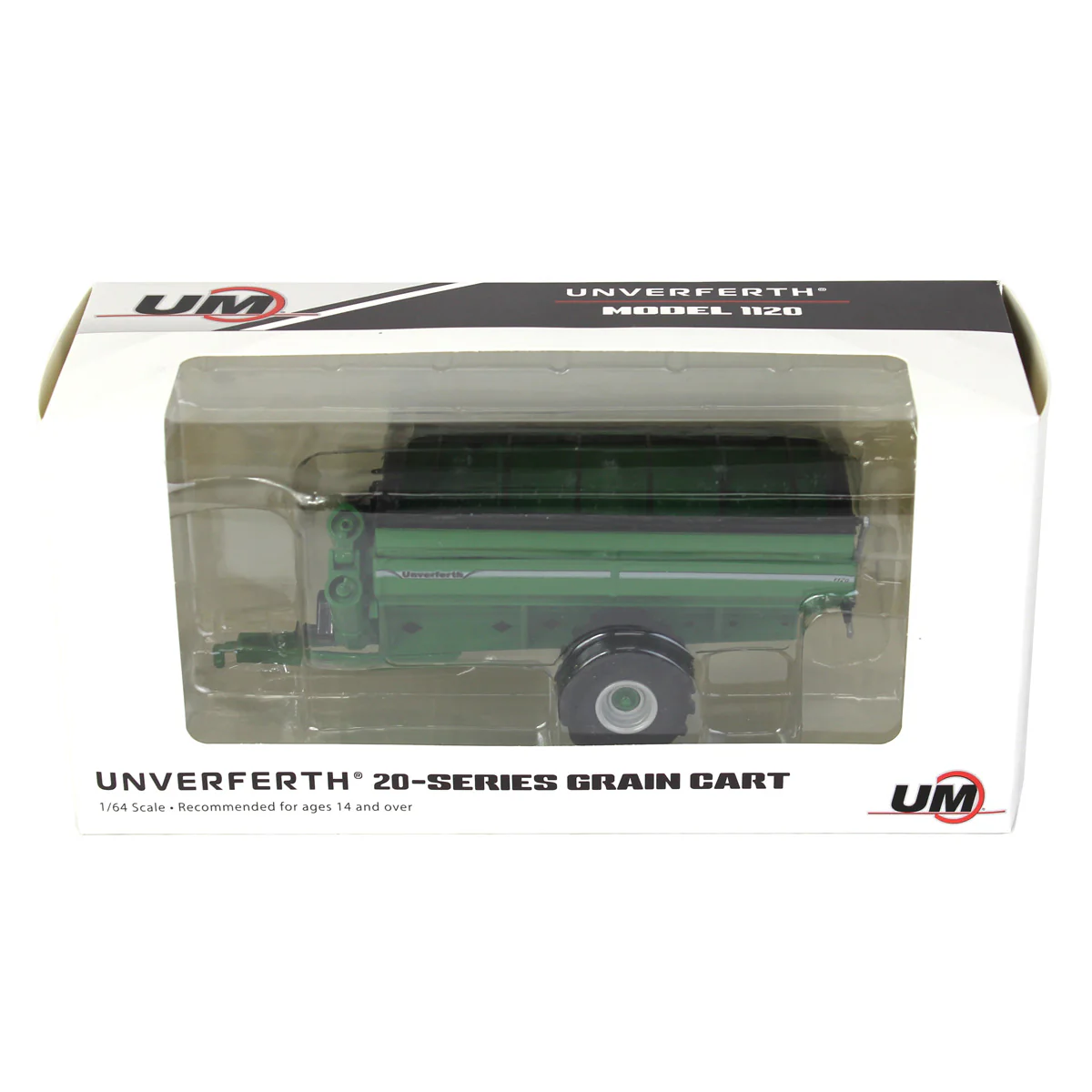 1/64 Unverferth 1120 Grain Cart with Flotation Tires by SpecCast, Green - Image 5