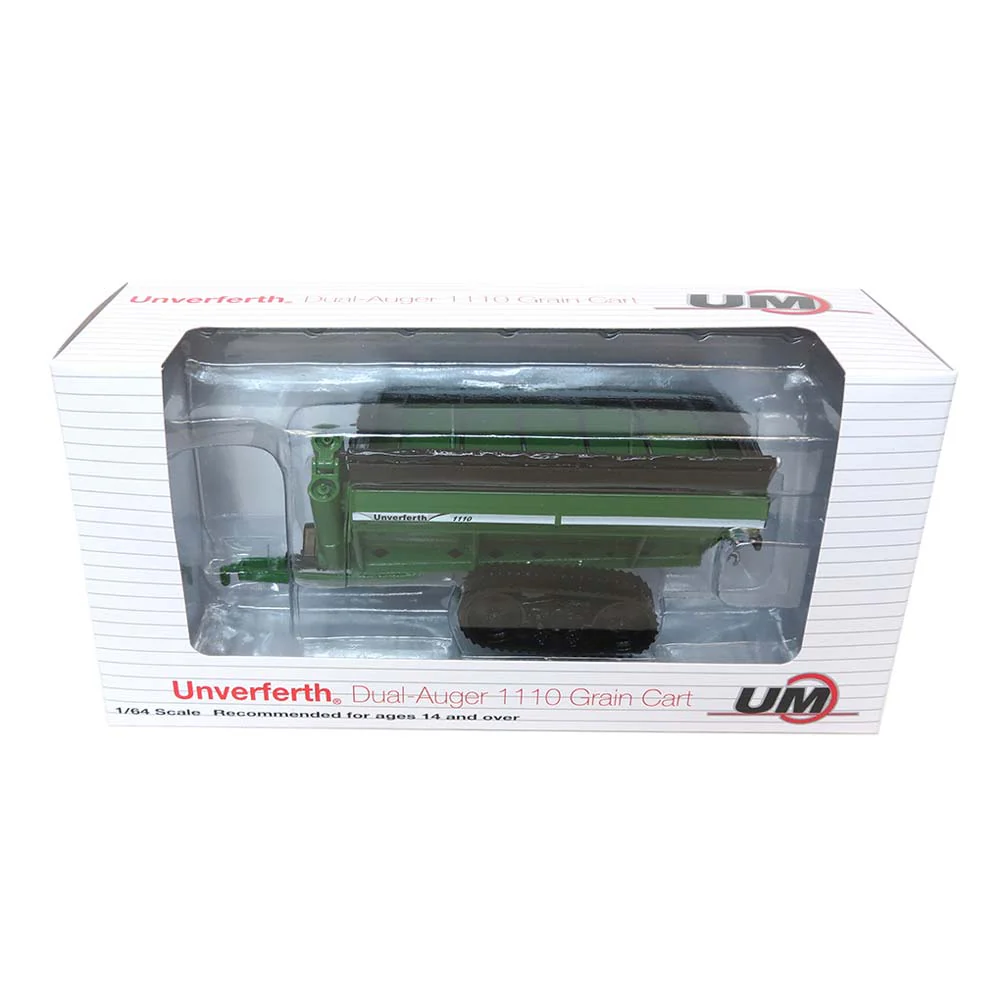1/64 Green Unverferth Dual-Auger 1110 Grain Cart on Tracks by SpecCast - Image 2