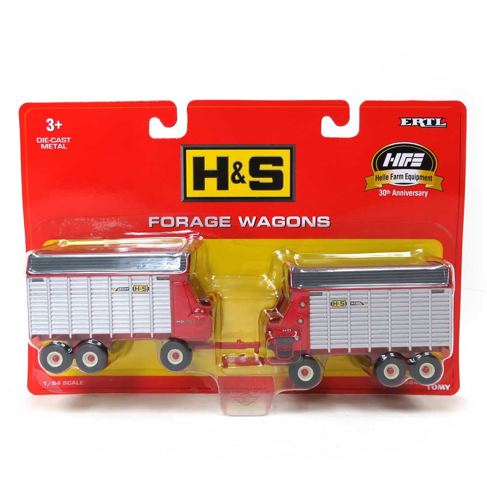 1/64 H&S 16-Foot Diecast Forage Wagon Set, Helle Farm Equipment 30th Anniversary by ERTL - Image 3