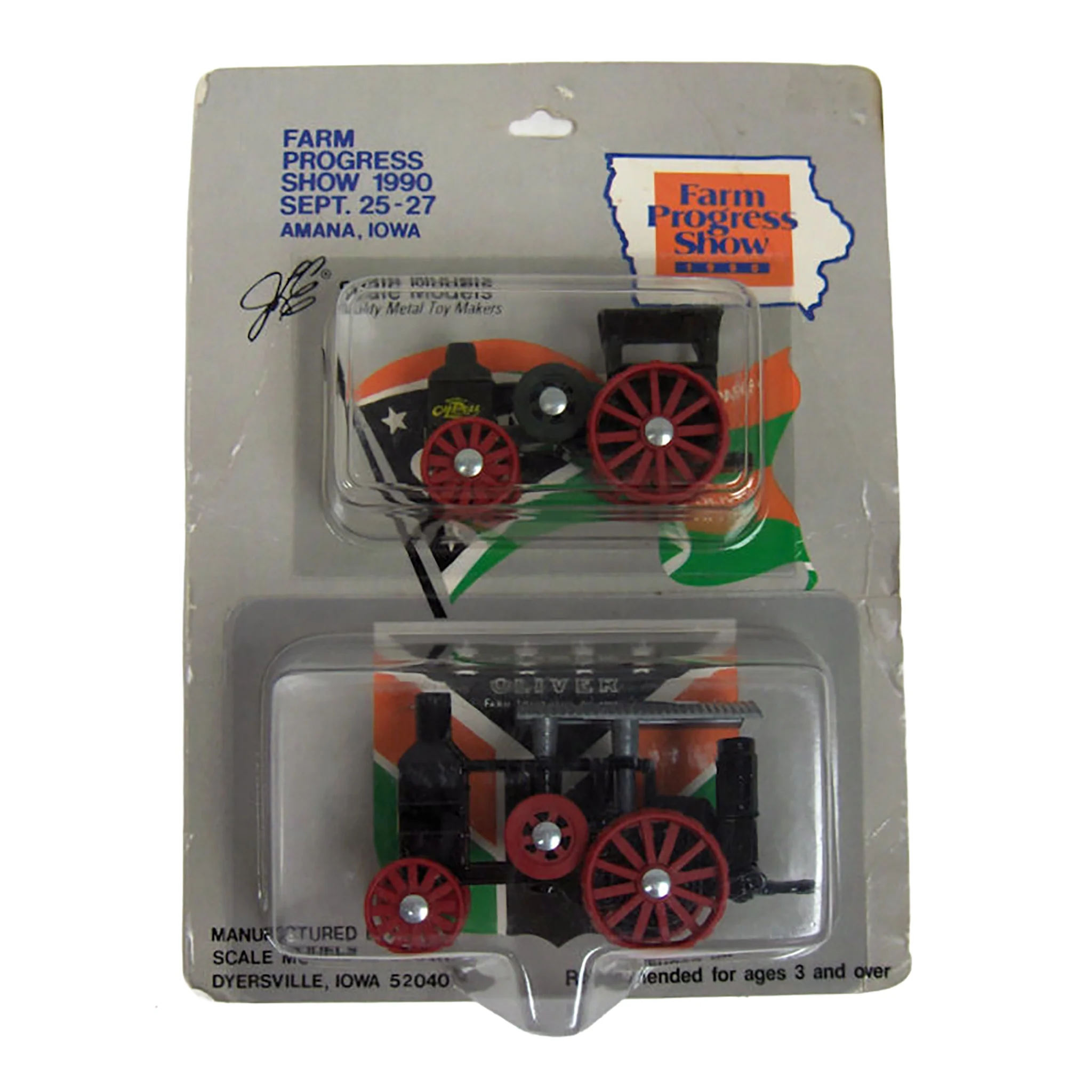 1/64 Hart-Parr Gas Tractor & Rumley Oil Pull 2 Pack by Scale Models, 1990 Farm Progress Show
