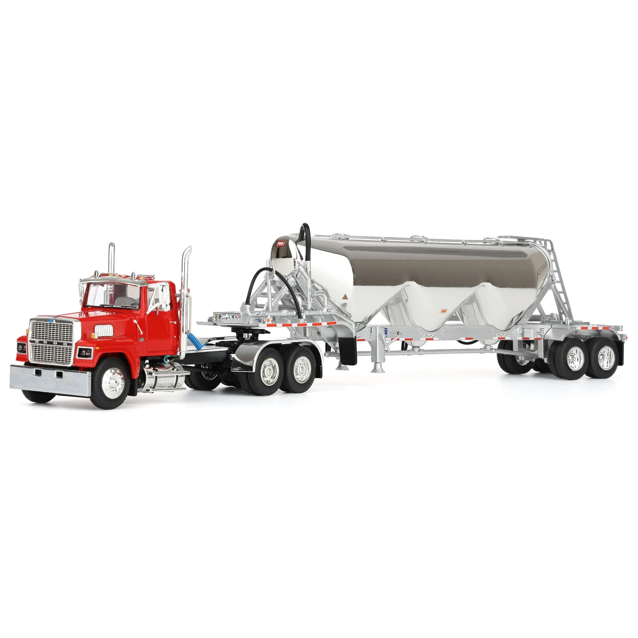 1/64 Heil Red Ford LTL 9000 Day Cab with Heil Pneumatic Tank Trailer, DCP by First Gear