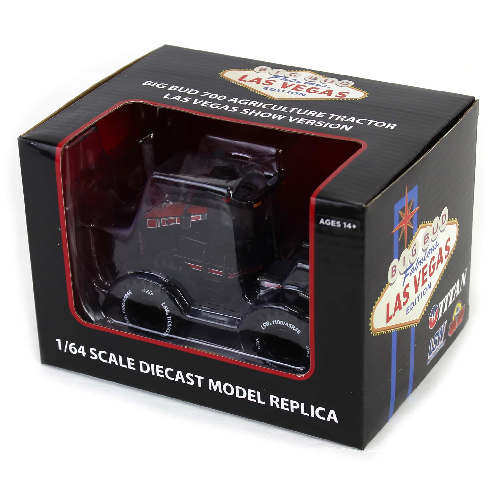 Las Vegas AG Black Version ~ 1/64 Big Bud 700 Tractor with Titan Goodyear LSW Dual Tires by First Gear - Image 7