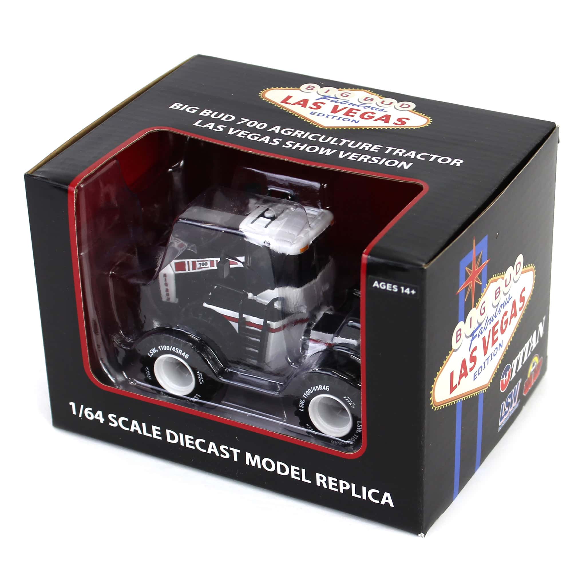 Las Vegas White AG Version ~ 1/64 Big Bud 700 Tractor with Titan Goodyear LSW Tires - Image 7